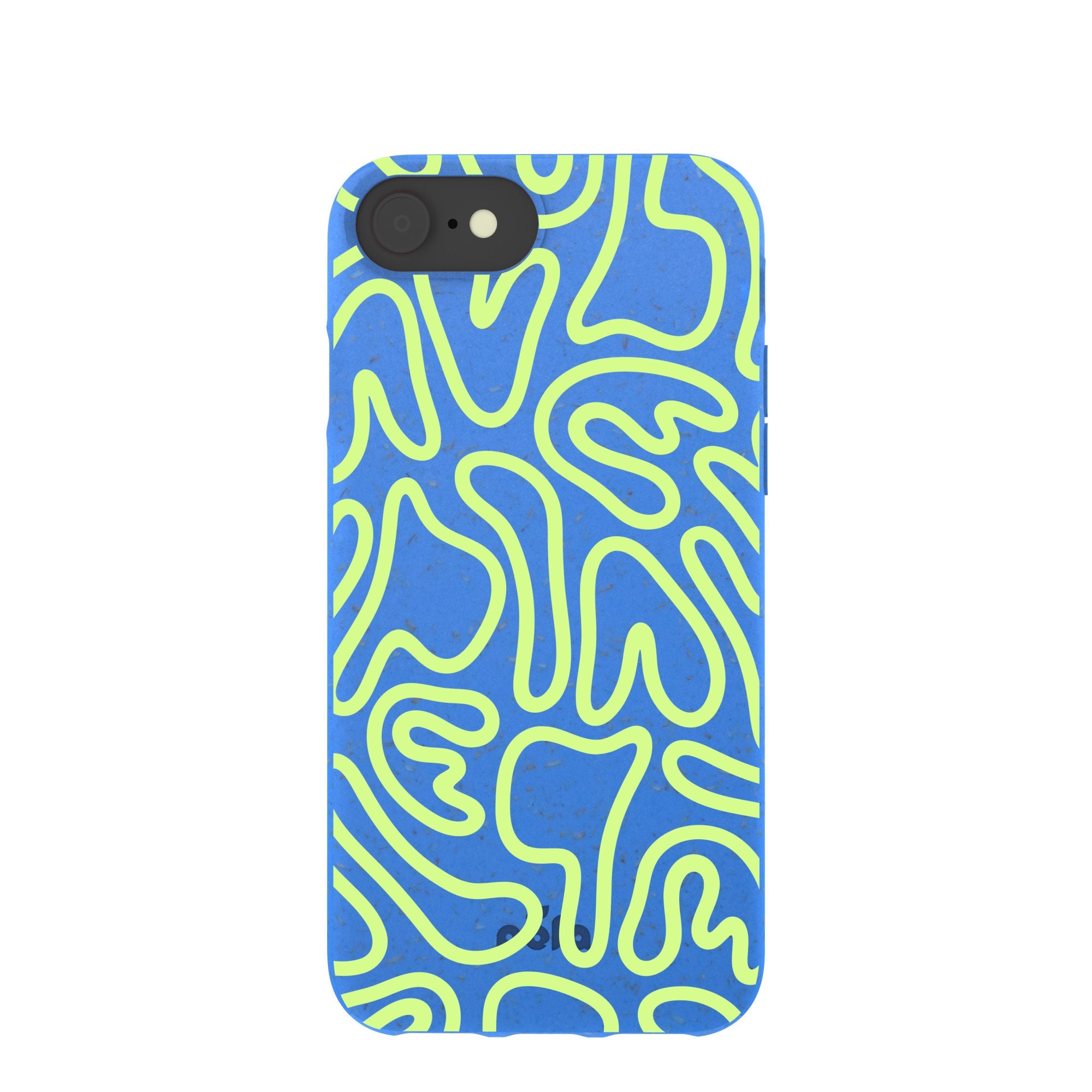 Electric Blue Dizzy Dreams iPhone 6/6s/7/8/SE Case Refurbished - Pela Case refurbished available on Cerqular