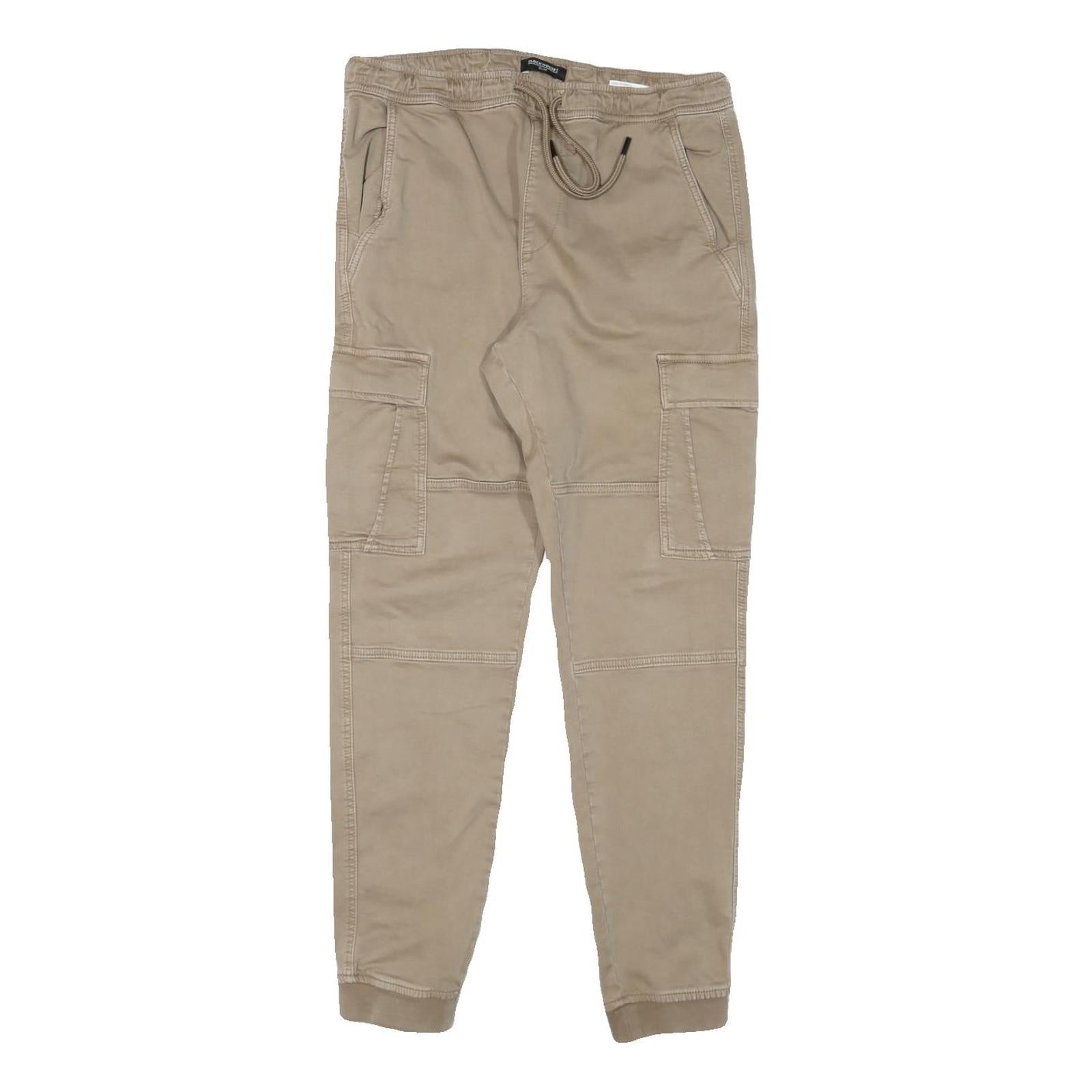 CLOCKHOUSE Mens Slim Beige Cargo Drawstring Trousers W30 L29 Cotton Blend Refurbished - N/A refurbished available on Cerqular