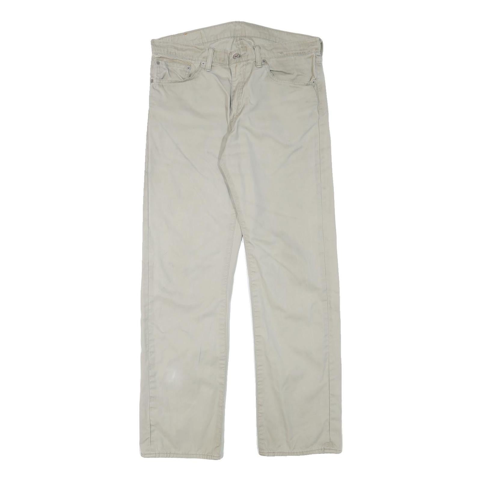 Buy LEVI'S Mens Cotton Blend Beige Regular Straight Trousers W33 L30 Casual Zip Refurbished - $36.39 LEVI'S Mens Cotton Blend Beige Regular Straight Trousers W33 L30 Casual Zip Refurbished - N/A refurbished available on Cerqular