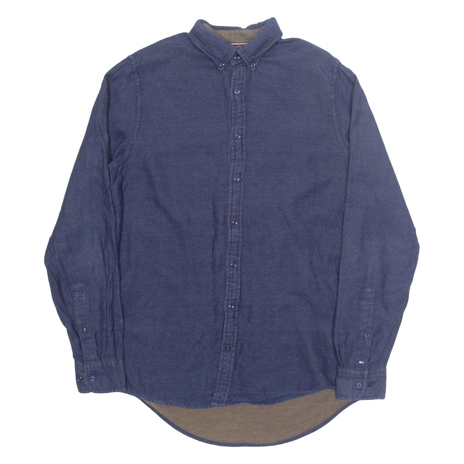 TOMMY HILFIGER Denim Look Mens Plain Shirt Blue Long Sleeve M Refurbished - N/A refurbished available on Cerqular