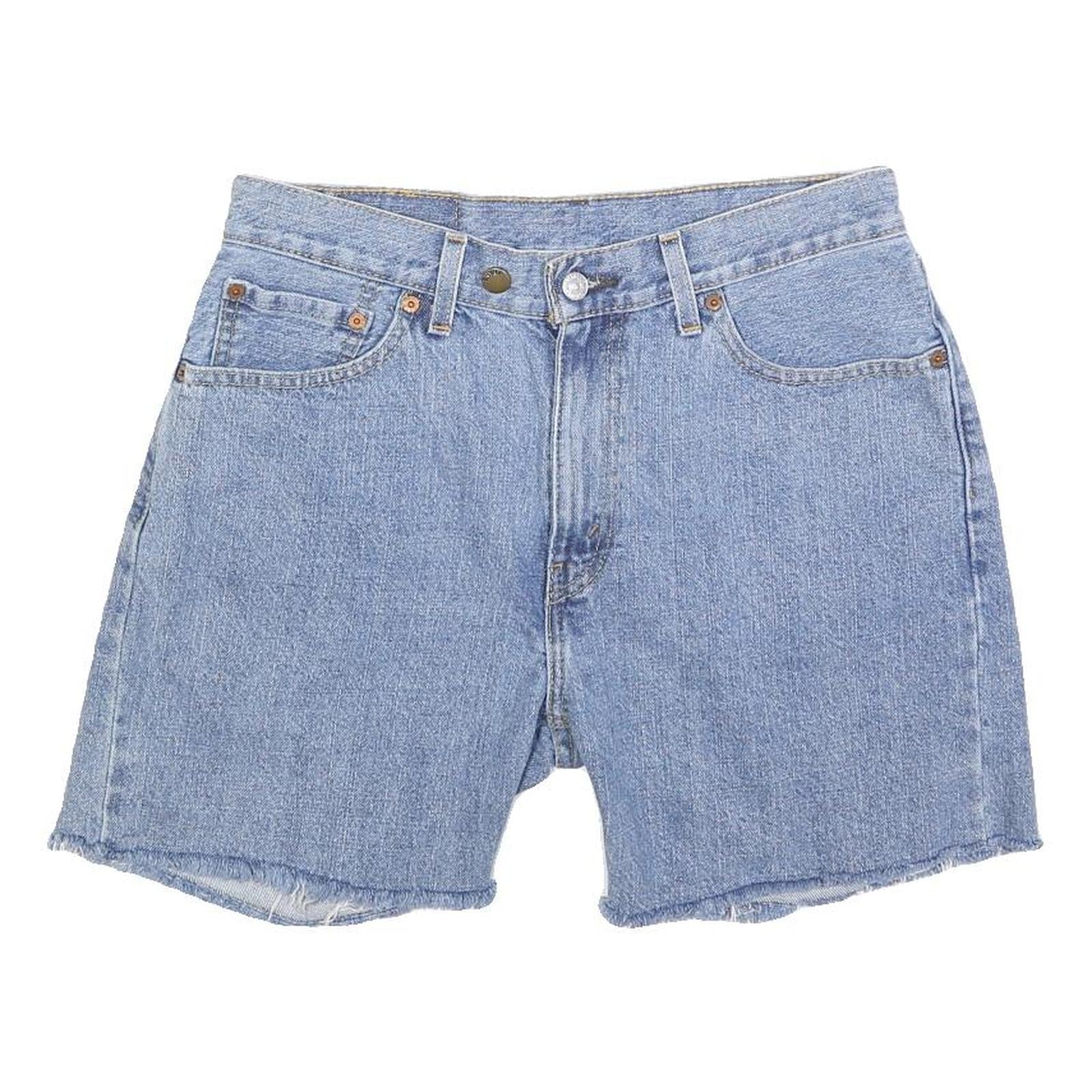 LEVI'S Womens Shorts Blue Casual Denim M W32 Raw Hem Summer Refurbished - N/A refurbished available on Cerqular
