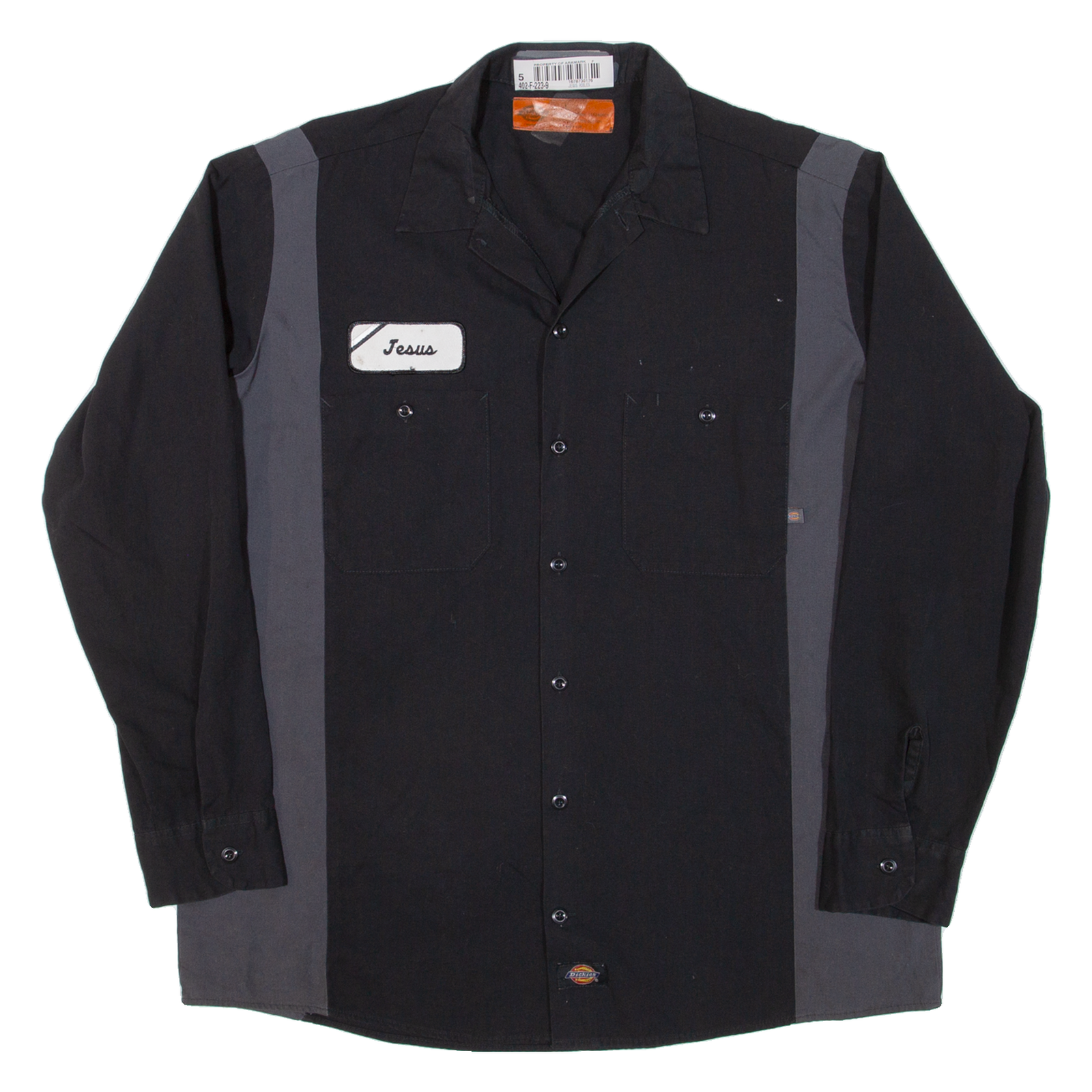 DICKIES Mens Worker Shirt Black Long Sleeve L Refurbished - N/A refurbished available on Cerqular