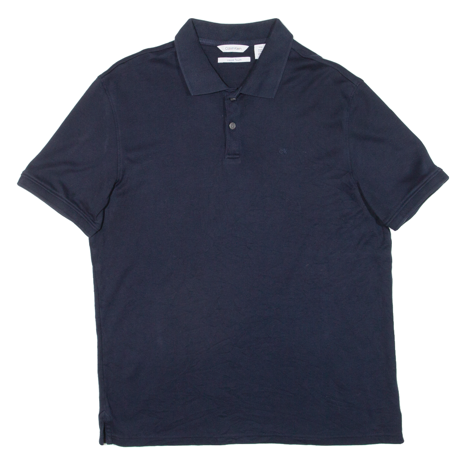 CALVIN KLEIN Mens Polo Shirt Blue S Refurbished - N/A refurbished available on Cerqular