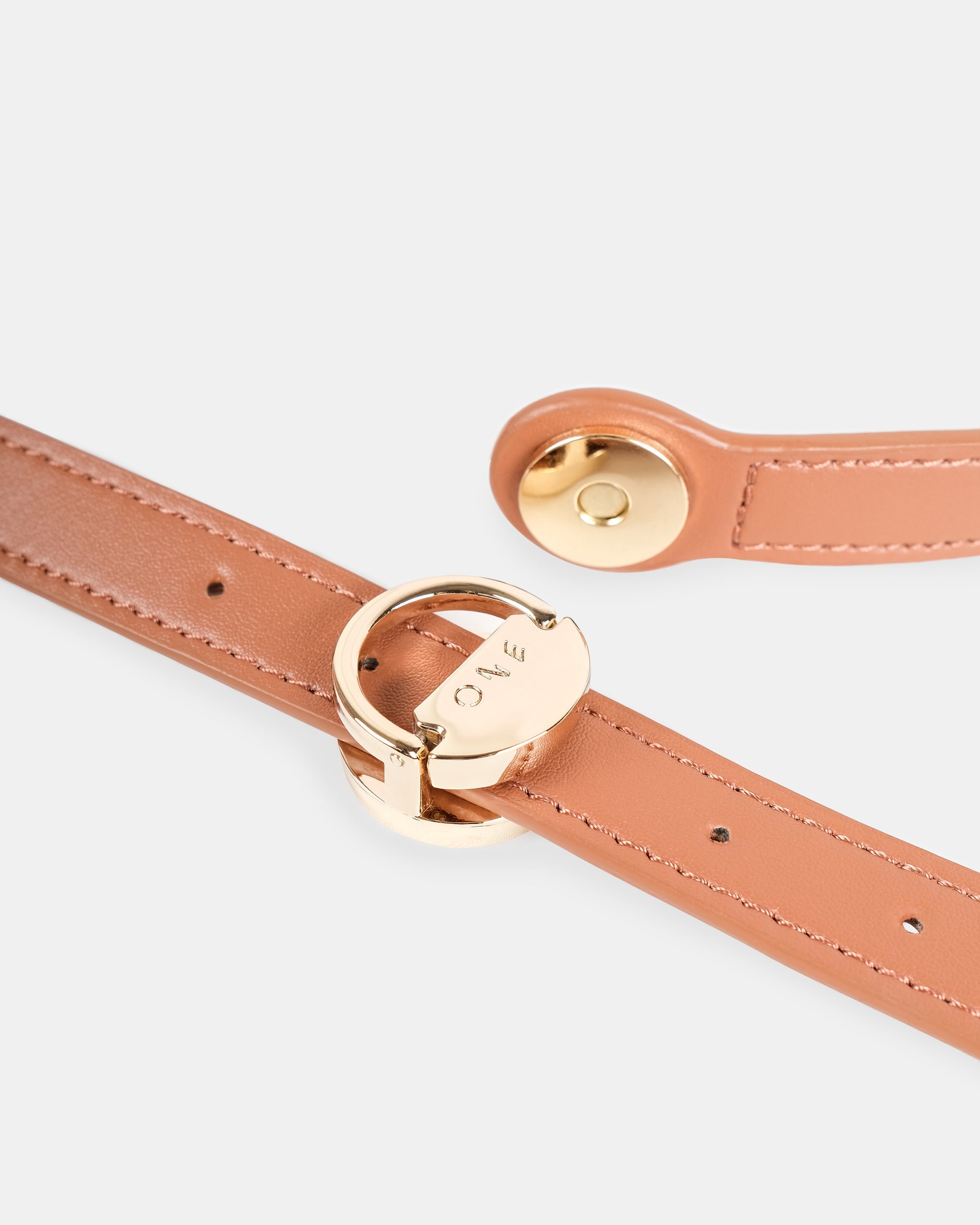 Corn Leather Belt | Color: Tan Refurbished - ONE (assuming it refers to the brand "ONE") refurbished available on Cerqular