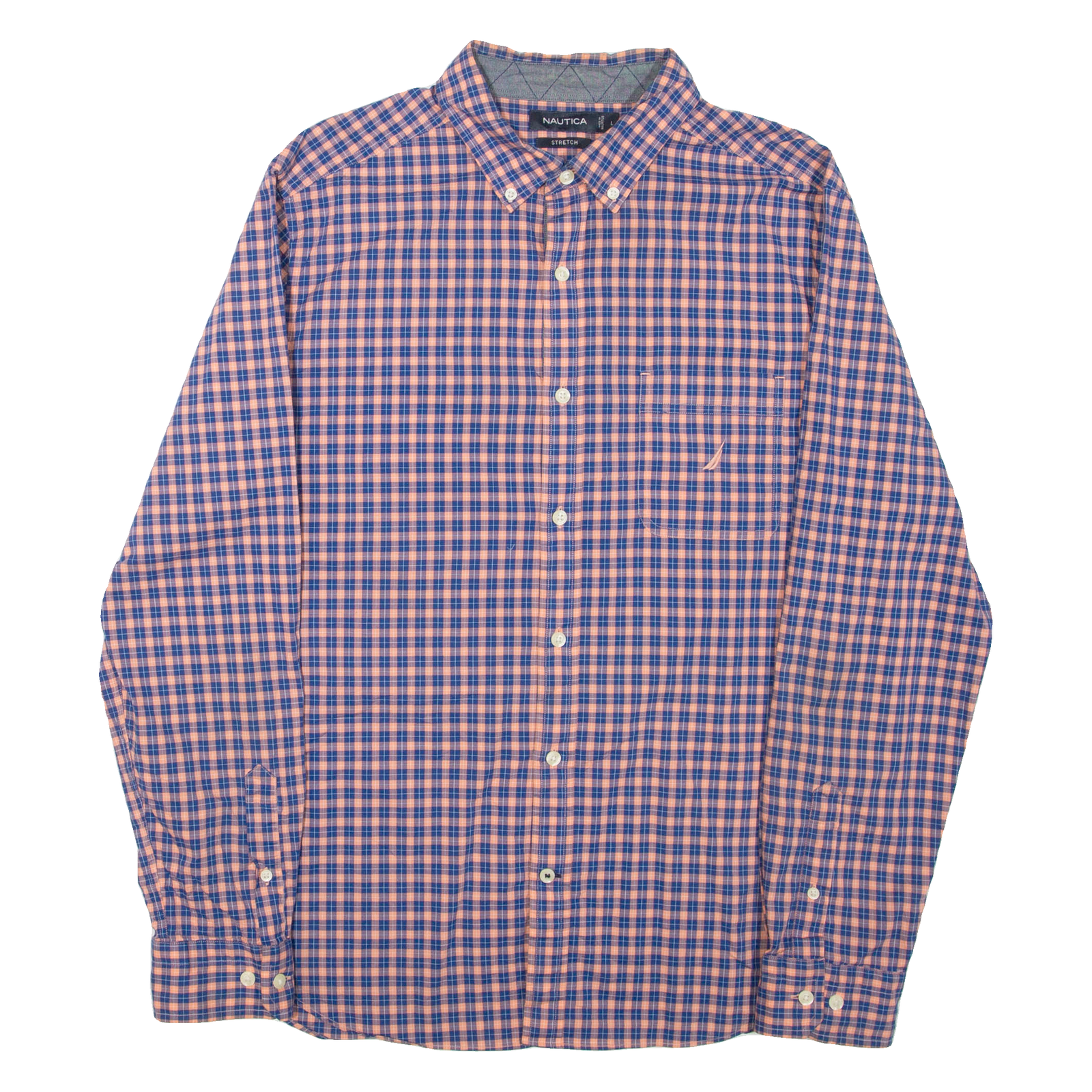 Buy NAUTICA Mens Shirt Blue Check Long Sleeve L Refurbished - $23.39 NAUTICA Mens Shirt Blue Check Long Sleeve L Refurbished - N/A refurbished available on Cerqular