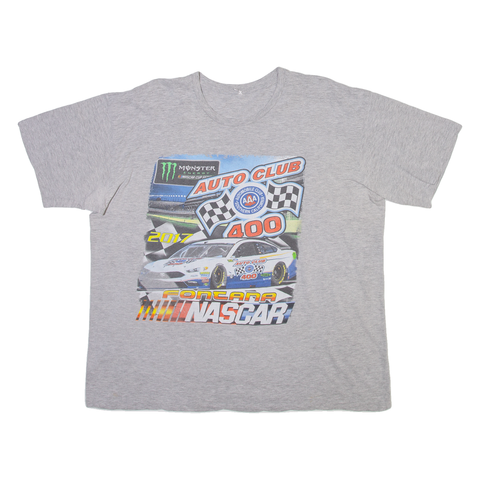 Nascar Auto Club 400 Mens T-Shirt Green USA XL Refurbished - N/A refurbished available on Cerqular