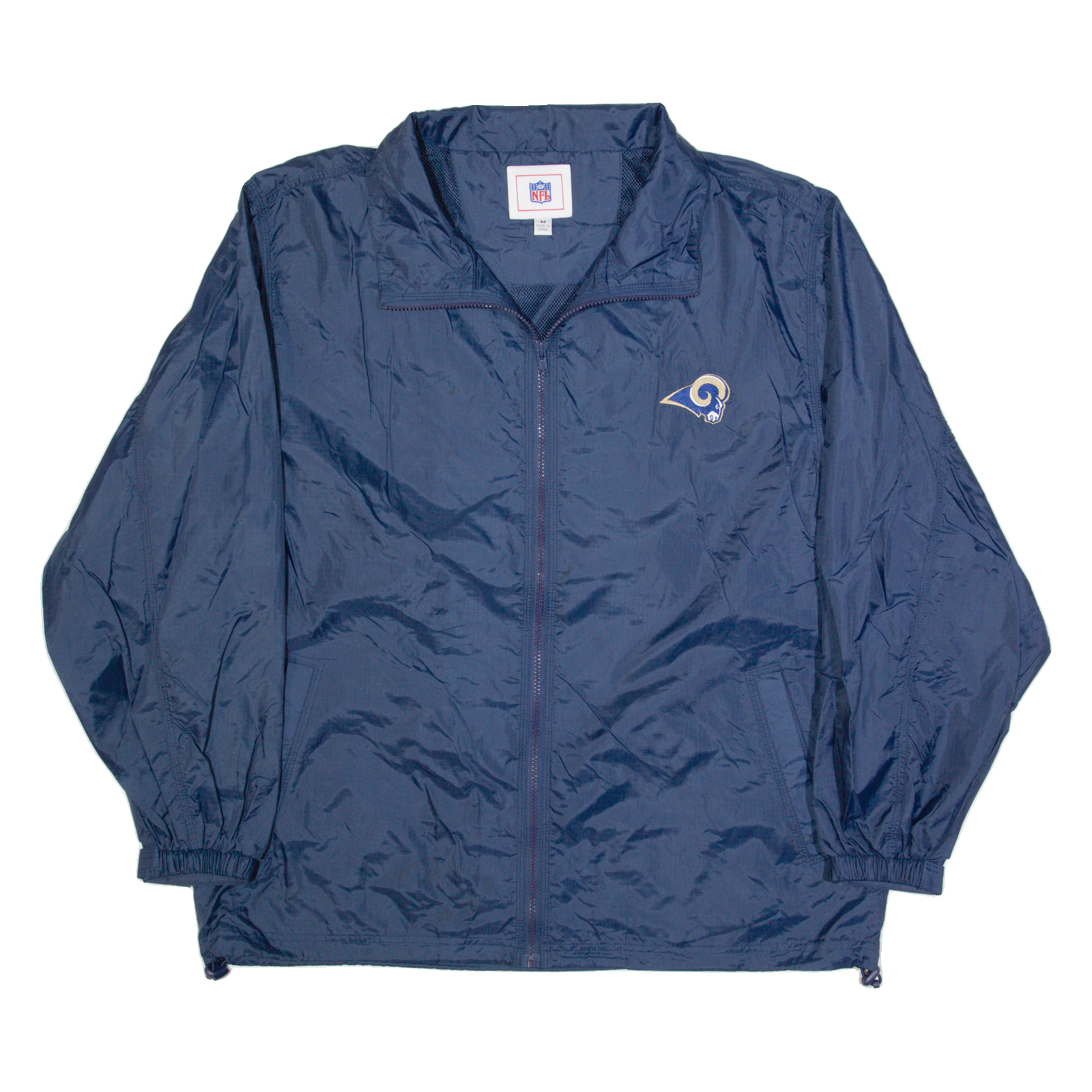 NFL Los Angeles Rams Mens Windbreaker Jacket Blue USA M Refurbished - N/A refurbished available on Cerqular