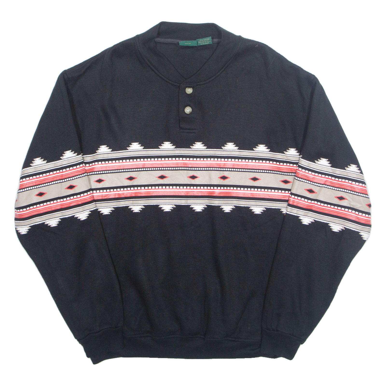 SCANDIA WOODS Aztec Mens Sweatshirt Black V-Neck XL Refurbished - N/A refurbished available on Cerqular