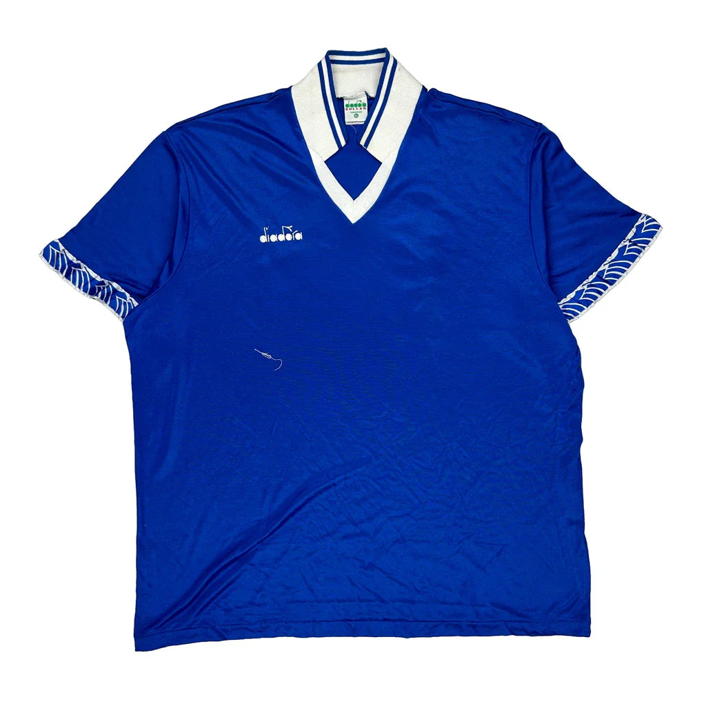 Buy Diadora Football Shirt - XL Blue Polyester Refurbished - $17.67 Diadora Football Shirt - XL Blue Polyester Refurbished - Thrifted (note: this is a term often used to describe second- refurbished available on Cerqular