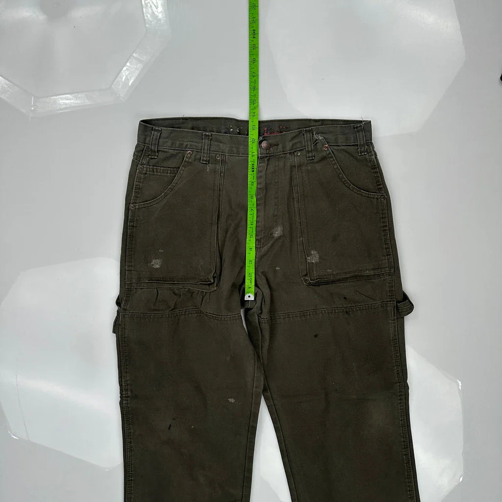 Dickies Carpenter Trousers - 34W 30L Brown Cotton Refurbished - Thrifted (note: this is a term often used to describe second- refurbished available on Cerqular