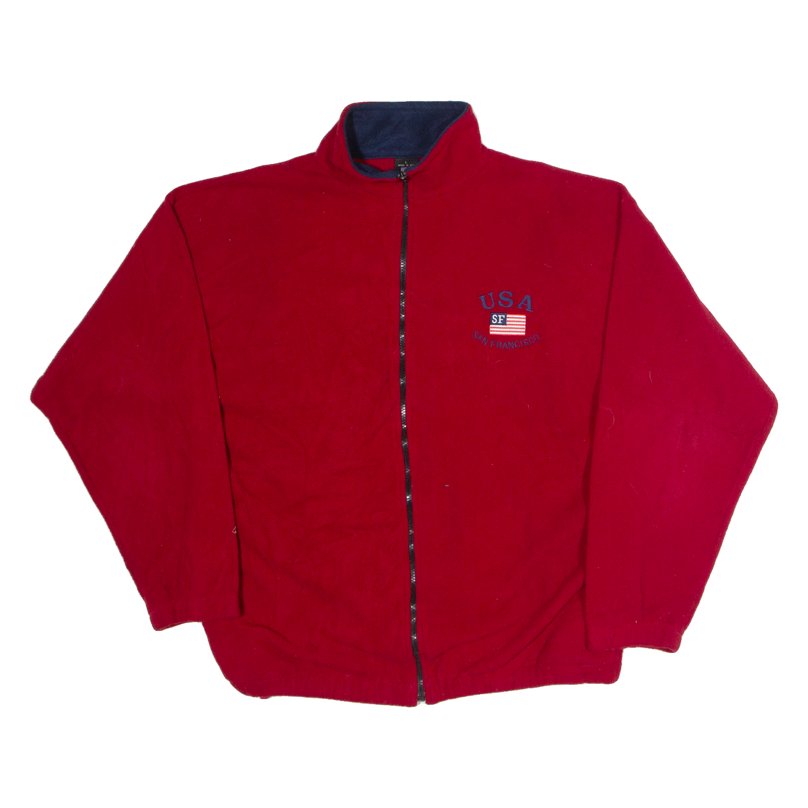 United We Stand Mens Fleece Jacket Red L Refurbished - N/A refurbished available on Cerqular