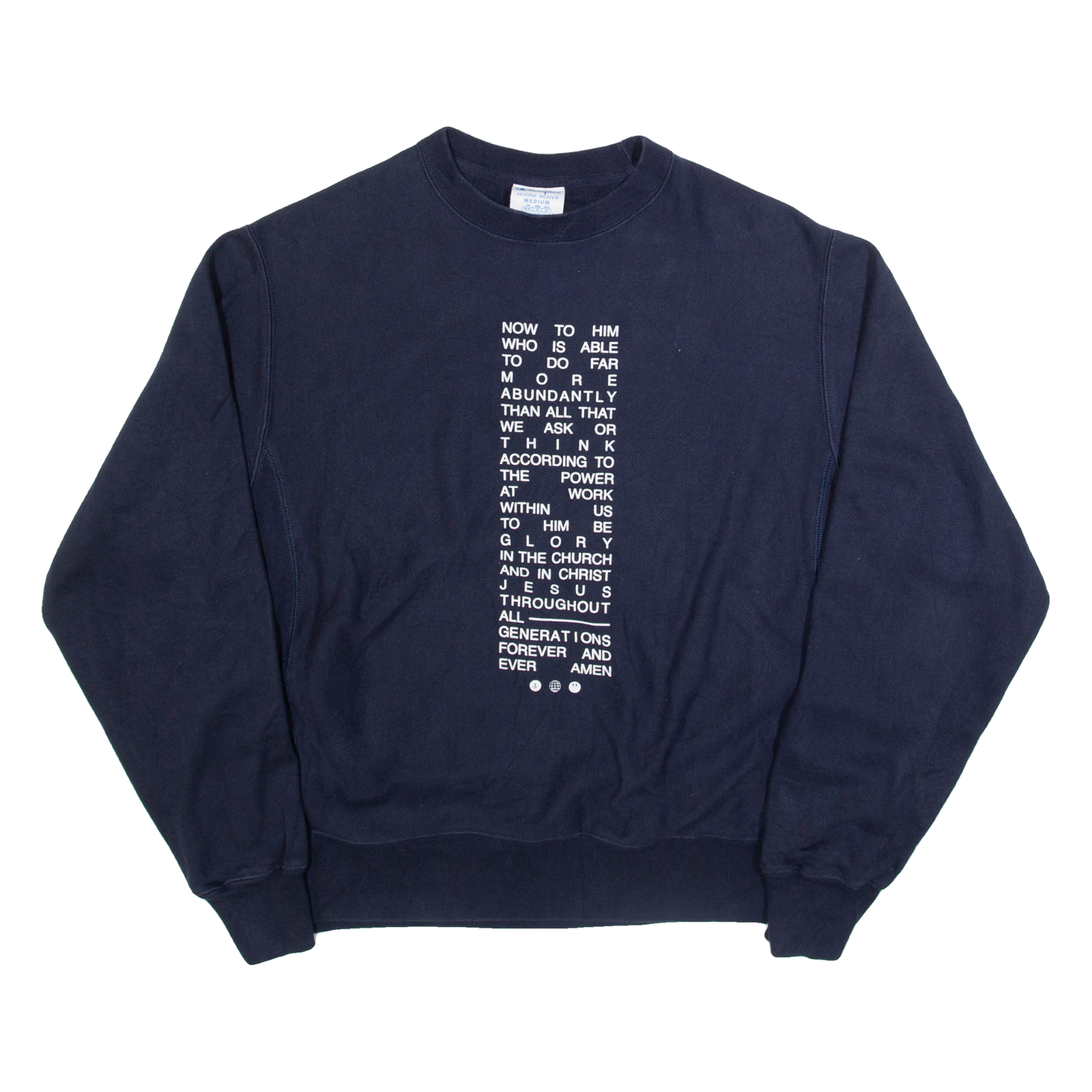 CHAMPION REVERSE WEAVE Mens Sweatshirt Blue M Refurbished - N/A refurbished available on Cerqular