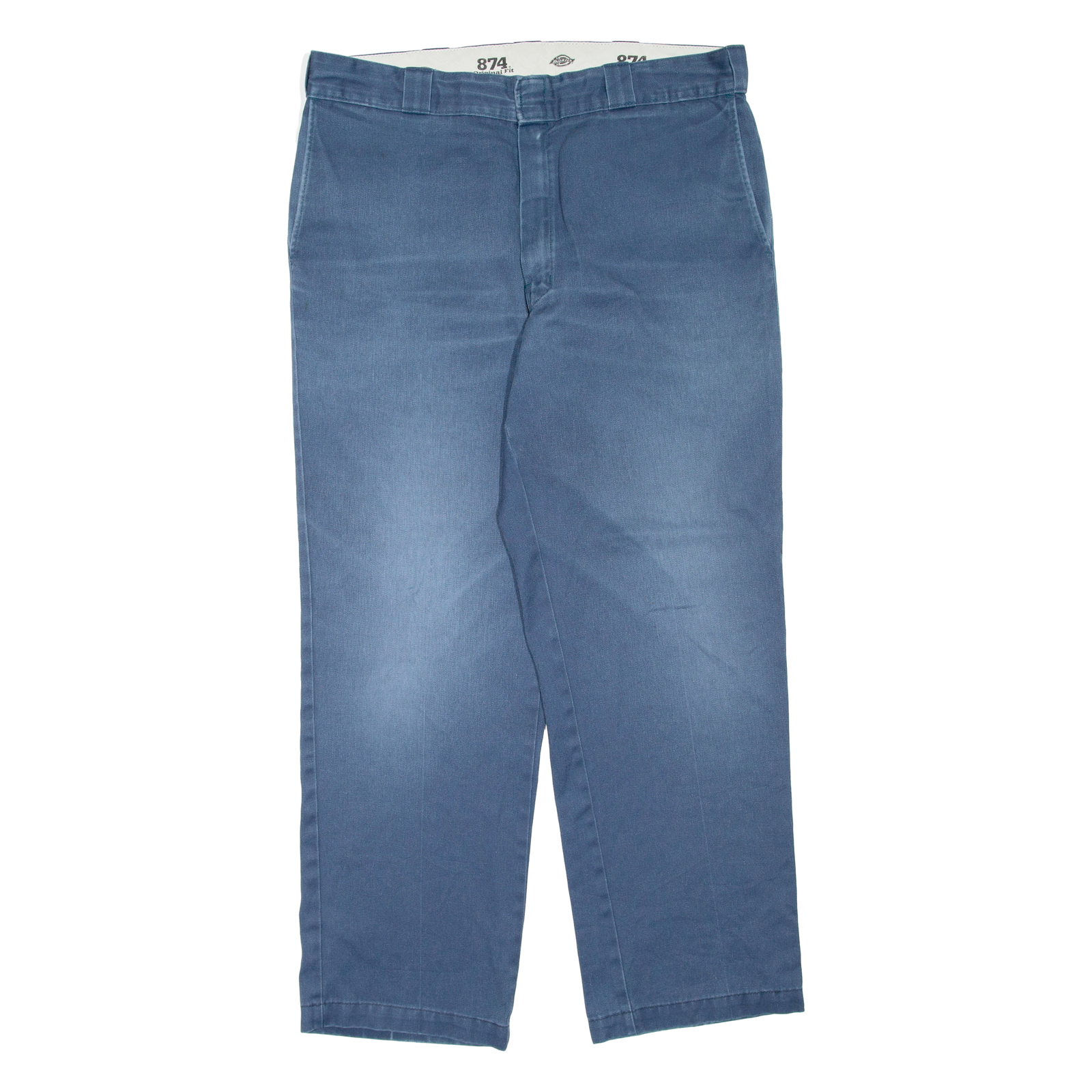 DICKIES Mens Trousers Blue Regular Straight W38 L32 Refurbished - N/A refurbished available on Cerqular