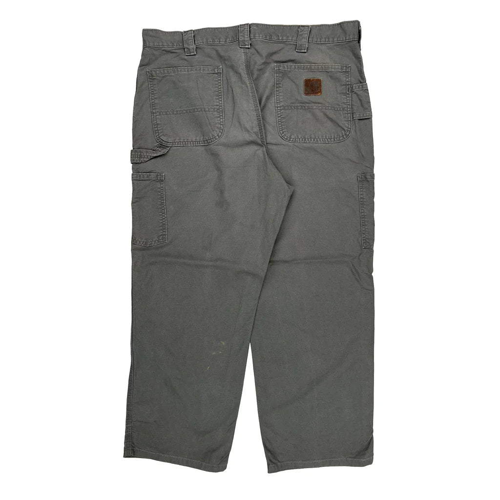Buy Carhartt Carpenter Trousers - 36W 31L Grey Cotton Refurbished - $73.69 Carhartt Carpenter Trousers - 36W 31L Grey Cotton Refurbished - Thrifted (note: this is a term often used to describe second- refurbished available on Cerqular