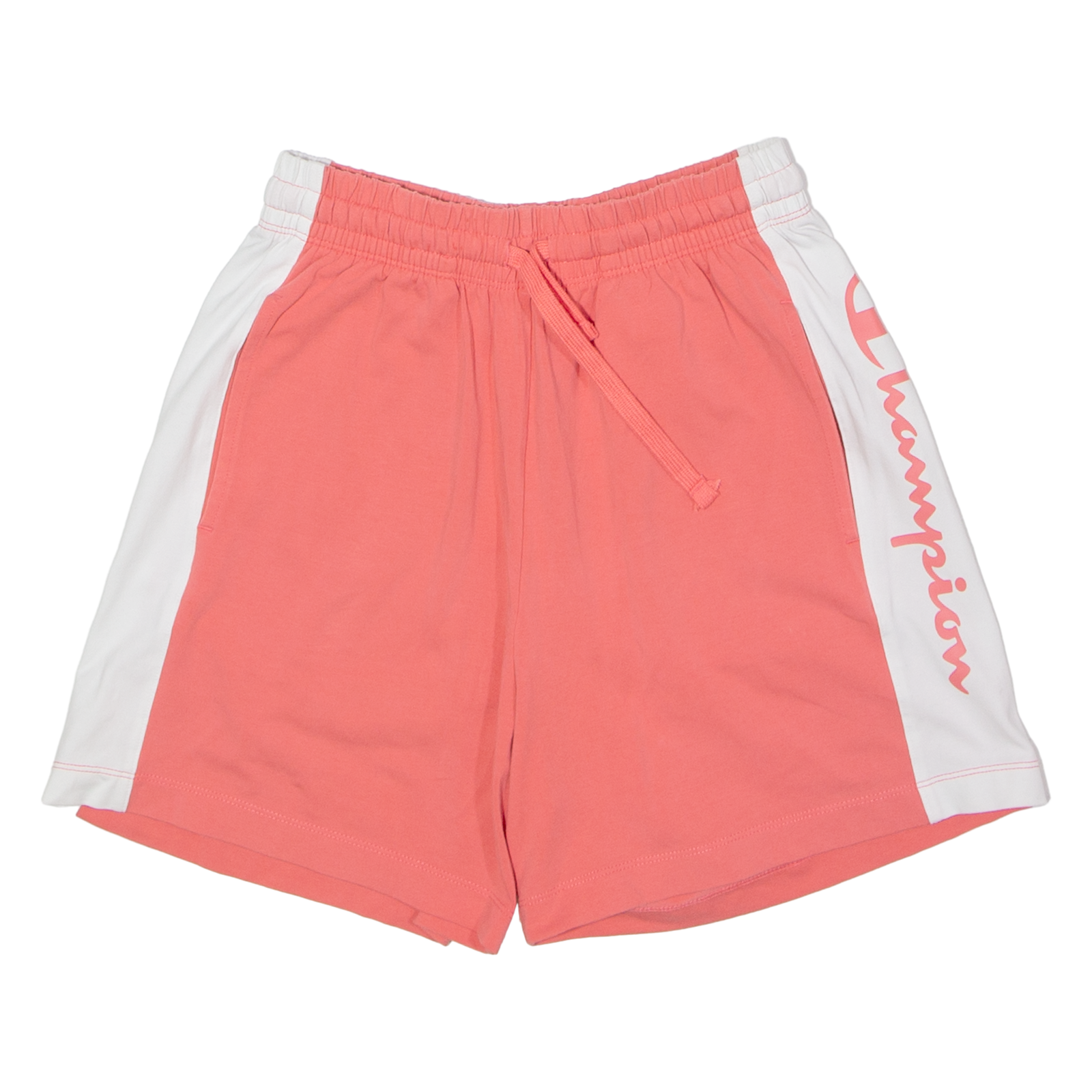 CHAMPION Womens Sports Shorts Pink Colourblock S W24 Refurbished - N/A refurbished available on Cerqular