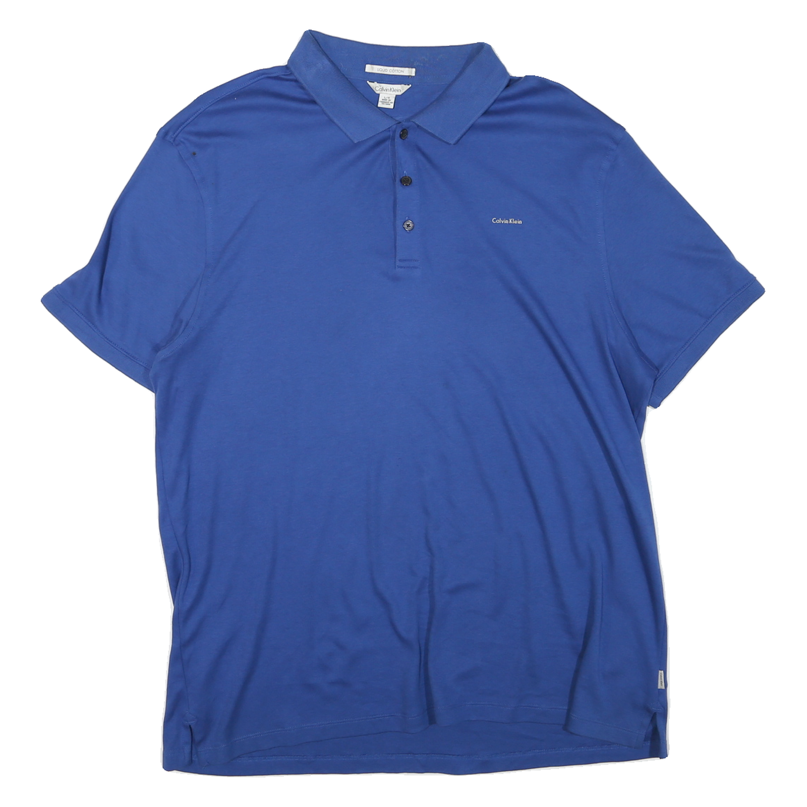 Buy CALVIN KLEIN Mens Blue Short Sleeve Plain Polo Shirt L Cotton Blend Refurbished - $28.59 CALVIN KLEIN Mens Blue Short Sleeve Plain Polo Shirt L Cotton Blend Refurbished - N/A refurbished available on Cerqular