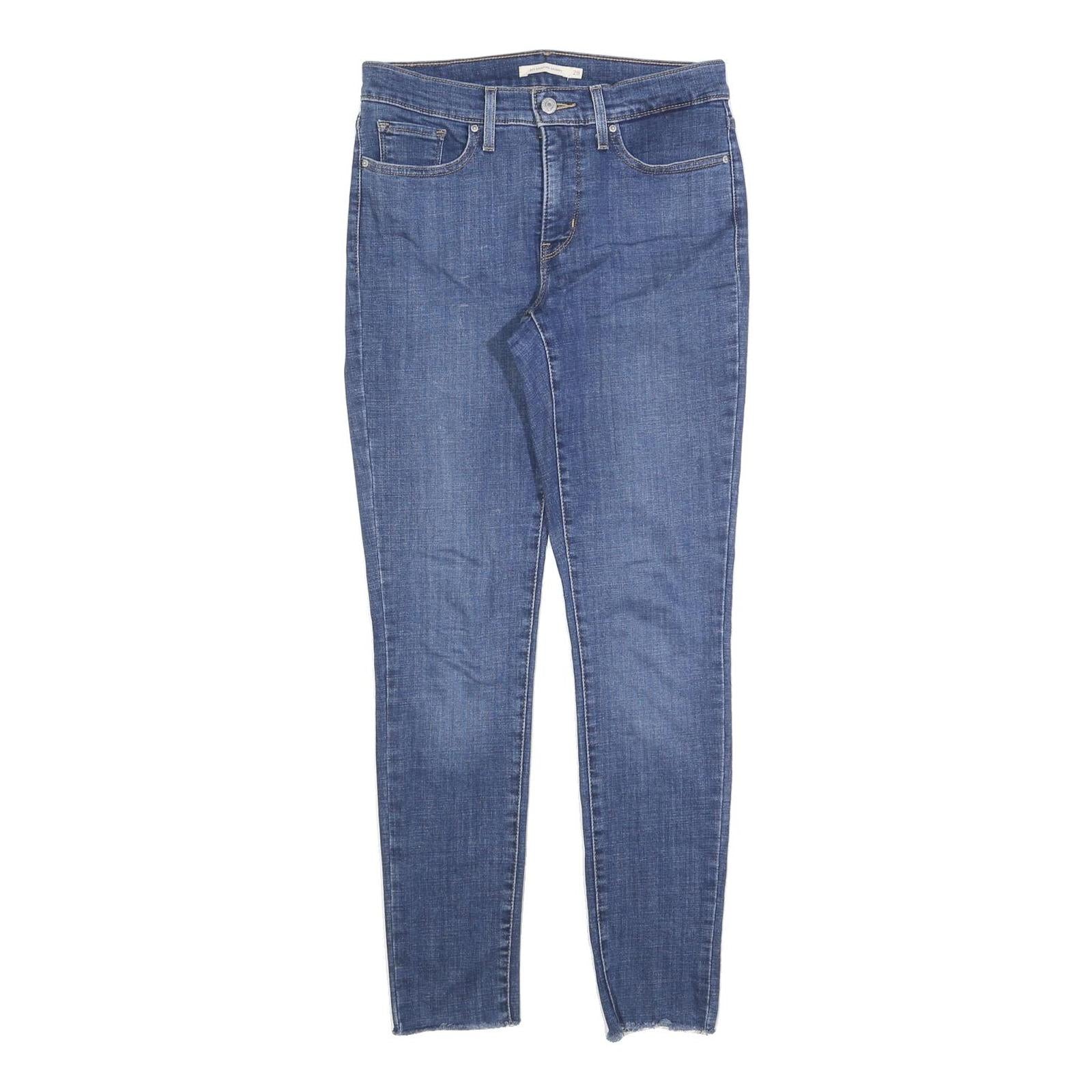 LEVI'S 311 Womens Jeans Blue Slim Skinny Denim Medium W28 L30 Raw Edge Refurbished - N/A refurbished available on Cerqular