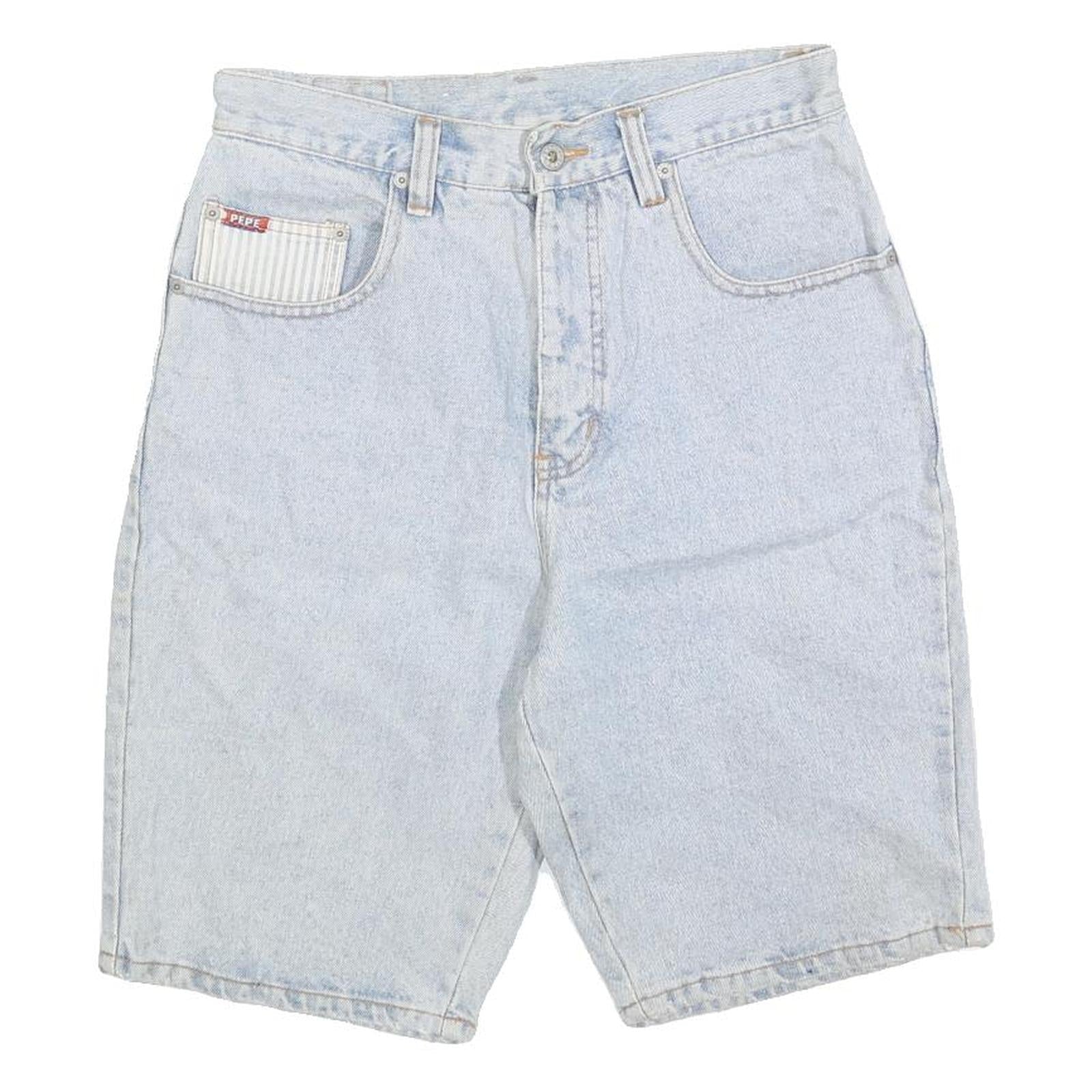 Buy PEPE Mens Denim Blue Casual Shorts M W30 Classic Cotton Blend Comfortable Fit Refurbished - $18.19 PEPE Mens Denim Blue Casual Shorts M W30 Classic Cotton Blend Comfortable Fit Refurbished - N/A refurbished available on Cerqular
