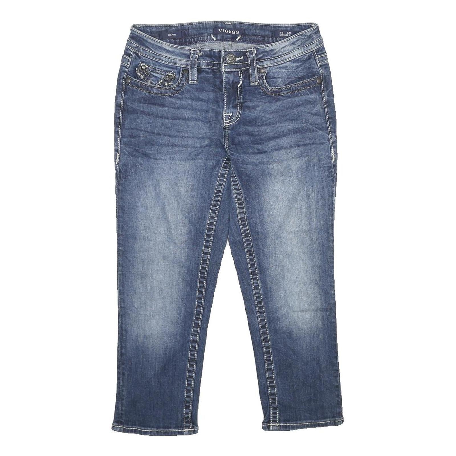 Buy VIGOSS Womens Regular Blue Denim Cotton Blend Jeans W28 L21 Embellished Pockets Refurbished - $23.39 VIGOSS Womens Regular Blue Denim Cotton Blend Jeans W28 L21 Embellished Pockets Refurbished - N/A refurbished available on Cerqular