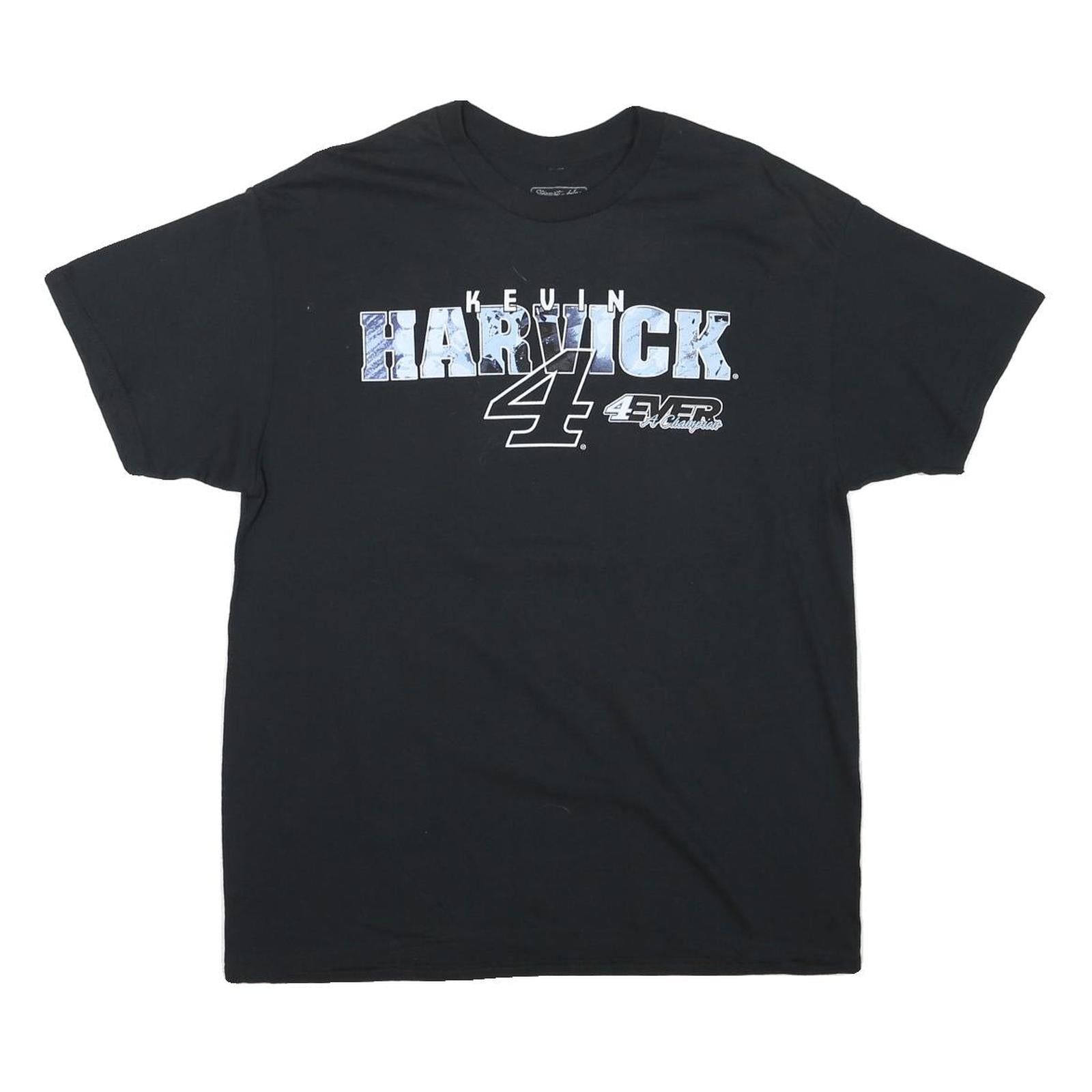 Mens Black Kevin Harvick Graphic T-Shirt L Short Sleeve Crew Neck Racing Refurbished - N/A refurbished available on Cerqular