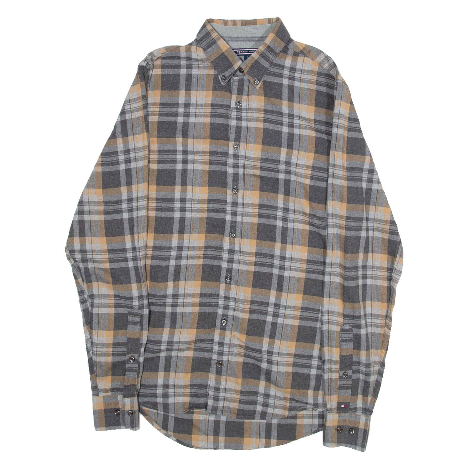 Buy TOMMY HILFIGER Slim Fit Mens Shirt Brown Check Long Sleeve S Refurbished - $28.59 TOMMY HILFIGER Slim Fit Mens Shirt Brown Check Long Sleeve S Refurbished - N/A refurbished available on Cerqular