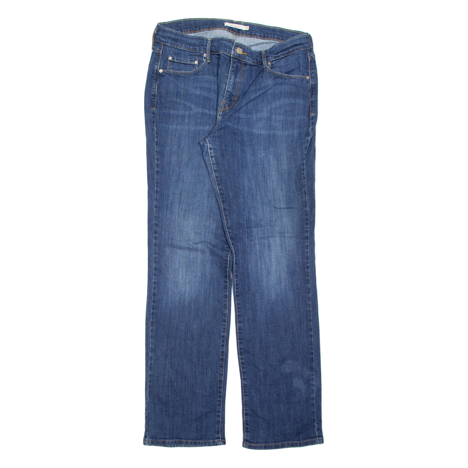 LEVI'S 505 Womens Jeans Blue Relaxed Straight Stone Wash W31 L34 Refurbished - N/A refurbished available on Cerqular