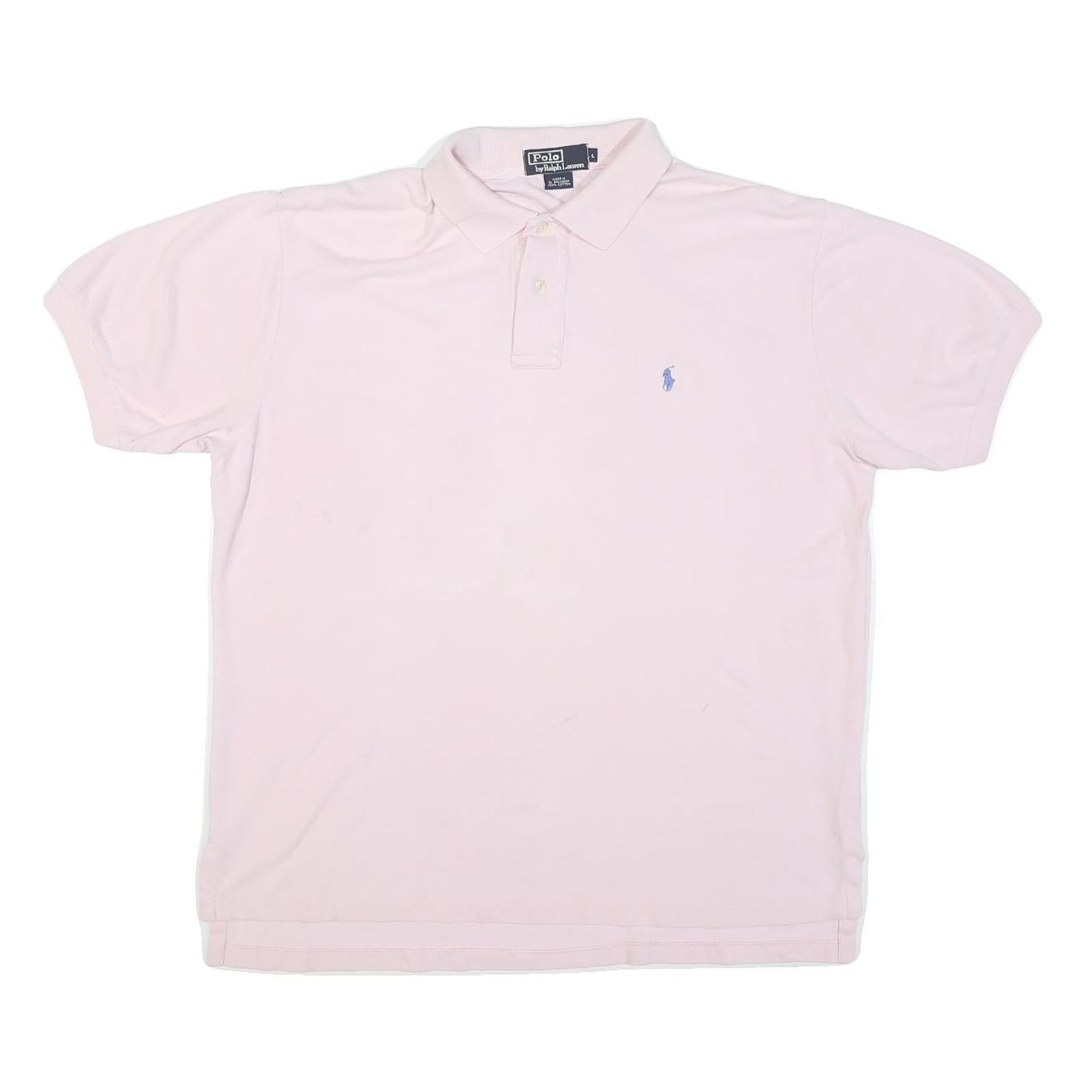 Buy POLO RALPH LAUREN Mens Pink Short Sleeve Plain Polo Shirt L Cotton Blend Casual Refurbished - $35.09 POLO RALPH LAUREN Mens Pink Short Sleeve Plain Polo Shirt L Cotton Blend Casual Refurbished - N/A refurbished available on Cerqular