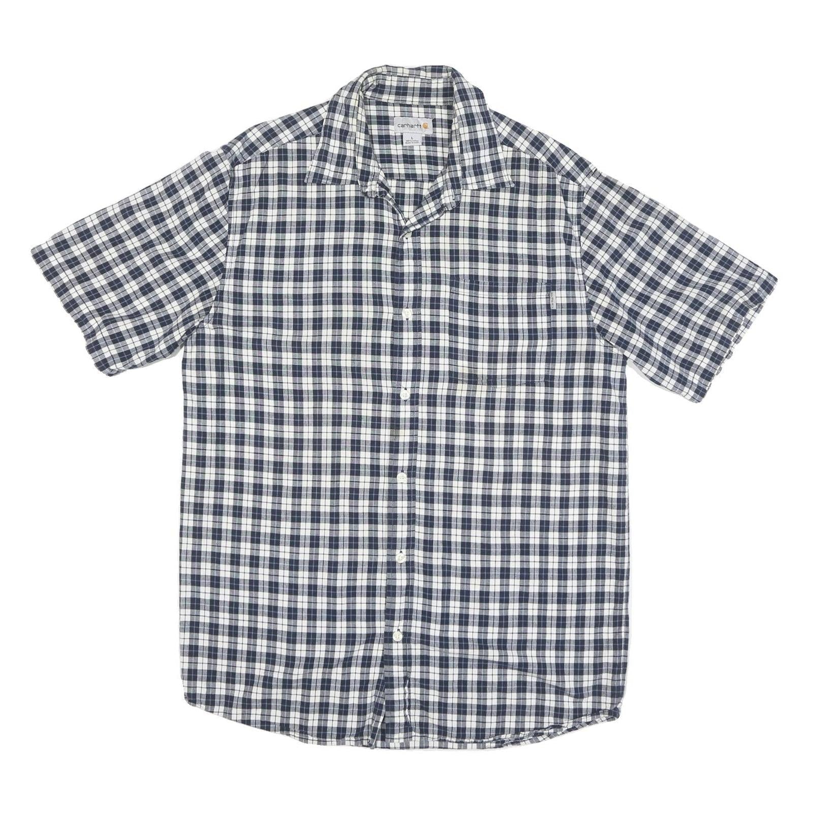 Buy CARHARTT Mens Blue & White Check Shirt L Cotton Blend Casual Workwear Relaxed Refurbished - $50.69 CARHARTT Mens Blue & White Check Shirt L Cotton Blend Casual Workwear Relaxed Refurbished - N/A refurbished available on Cerqular