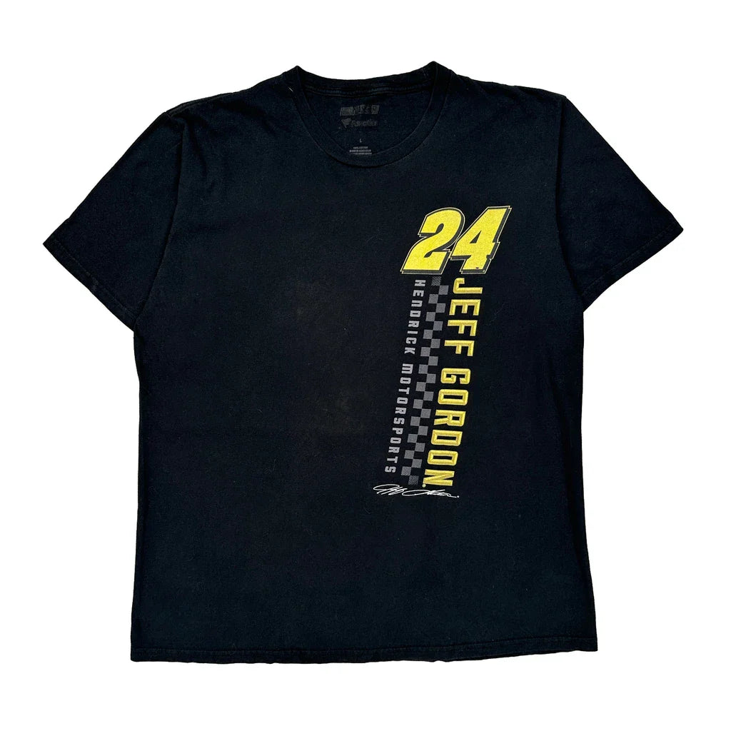 Hendrick Motorsports Fanatics Nascar T-Shirt - Large Black Cotton Refurbished - Thrifted (note: this is a term often used to describe second- refurbished available on Cerqular