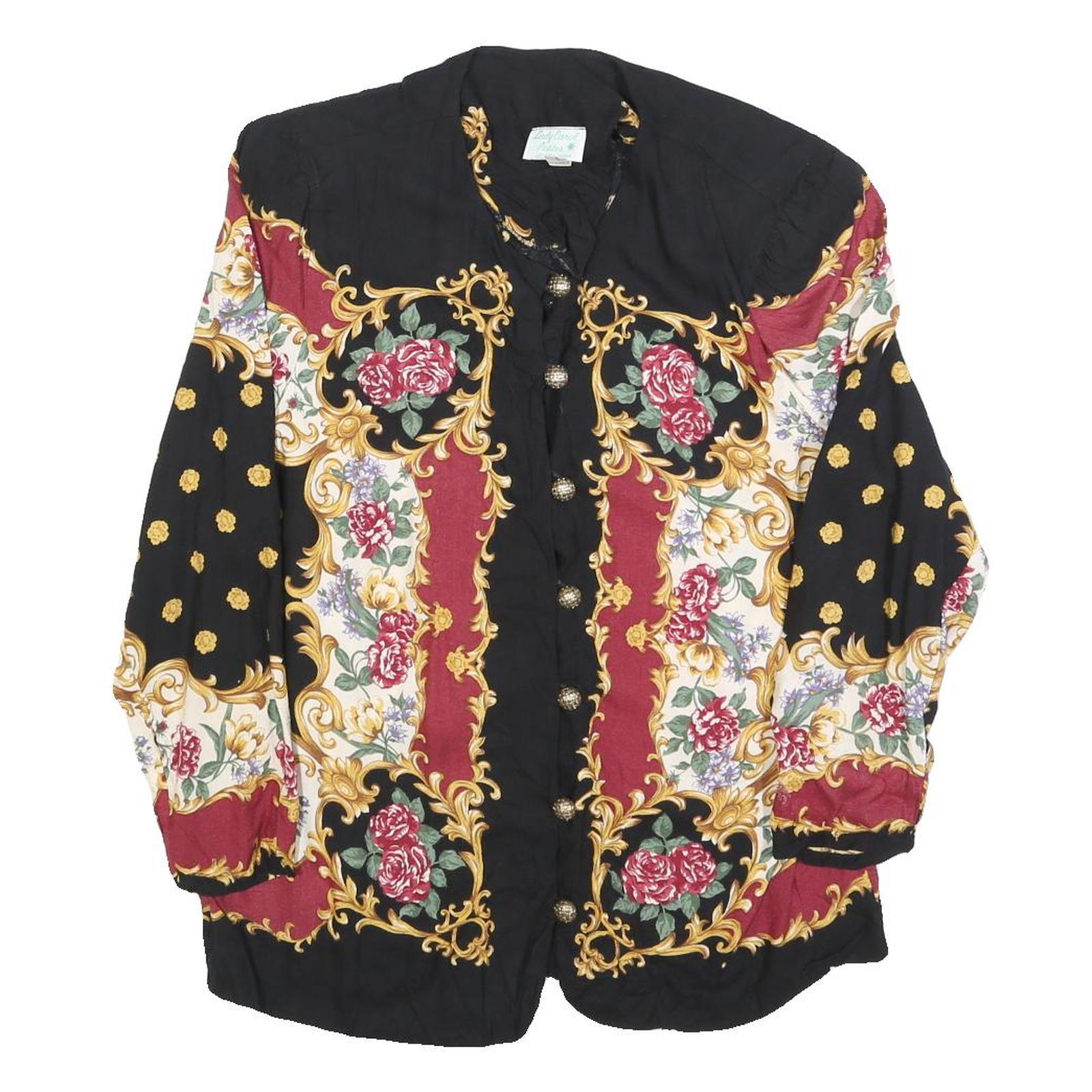 Buy LADY CAROL Womens Black & Burgundy Floral Printed Button Shirt M Elegant Cotton Refurbished - $18.19 LADY CAROL Womens Black & Burgundy Floral Printed Button Shirt M Elegant Cotton Refurbished - N/A refurbished available on Cerqular