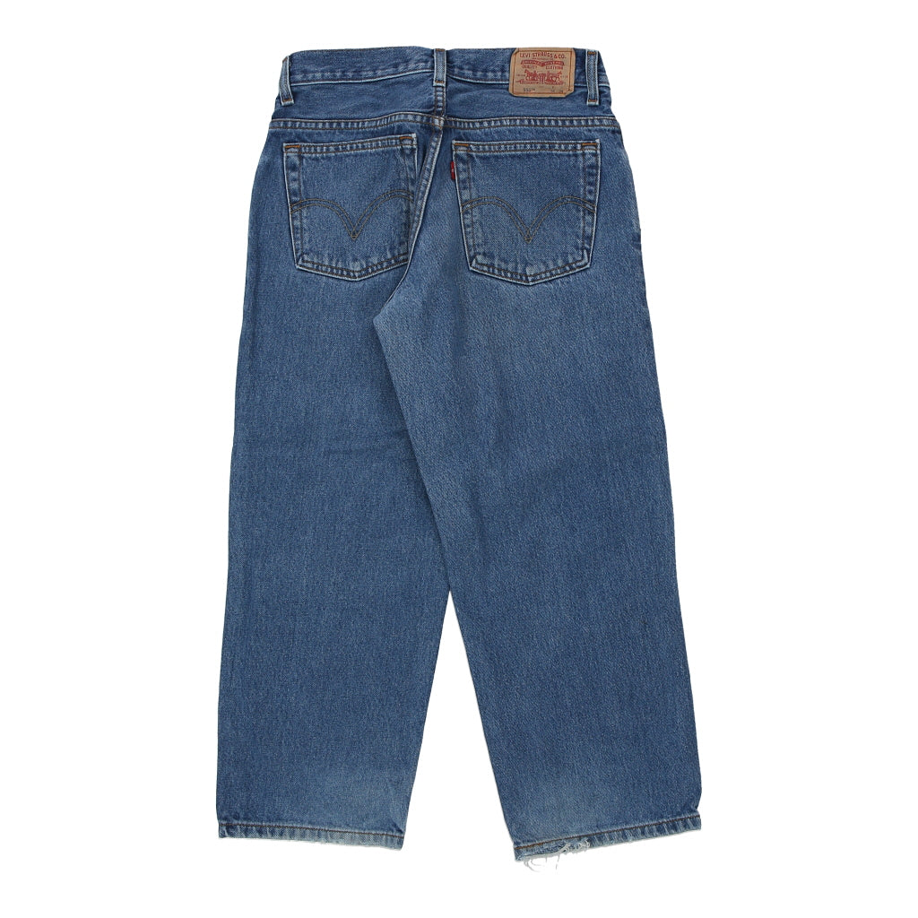 550 Age 10-12 Levis Jeans - 29W 25L Blue Cotton Refurbished - Thrifted (note: this is a term often used to describe second- refurbished available on Cerqular