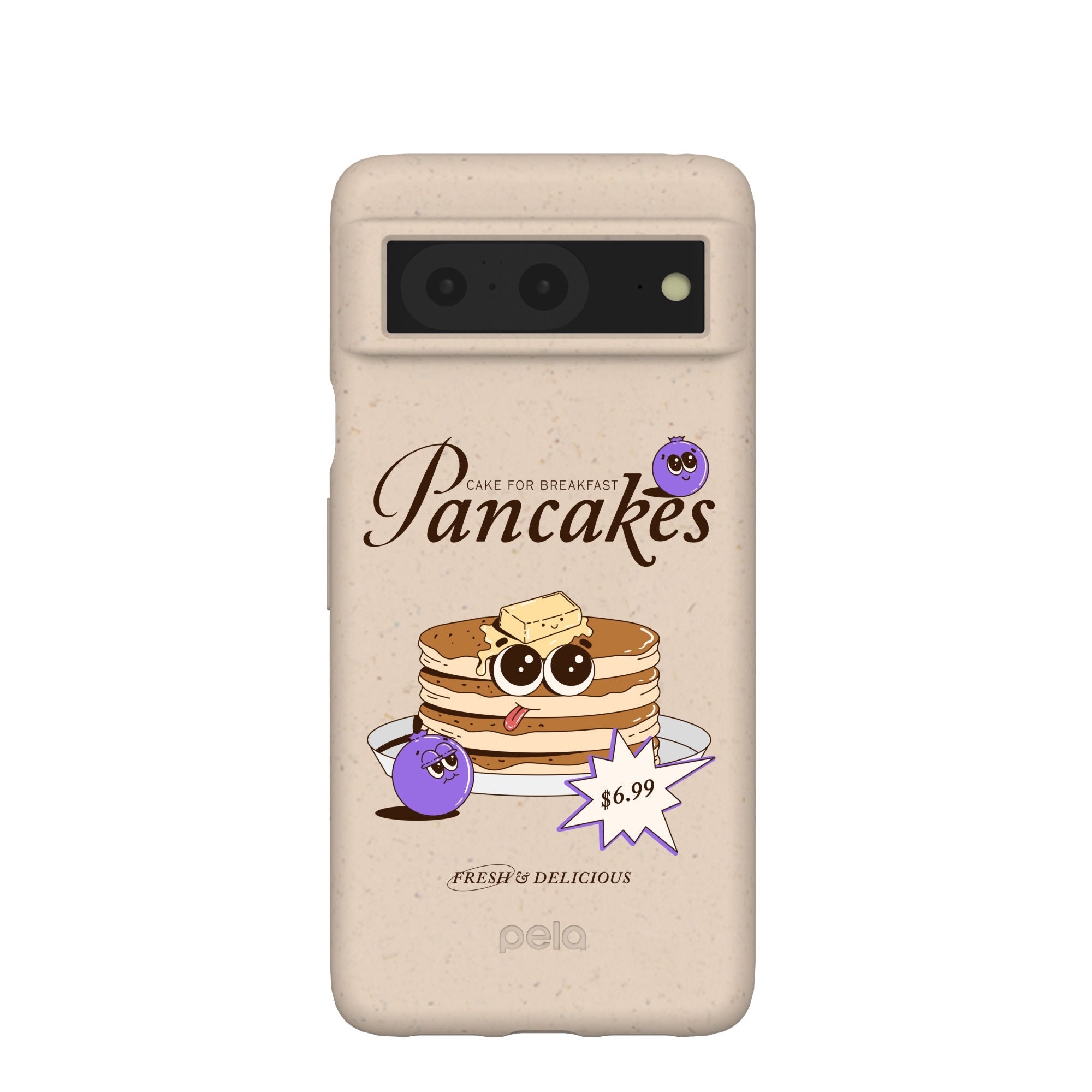 Seashell Pancake Time Google Pixel 8 Case Refurbished - Pela Case refurbished available on Cerqular