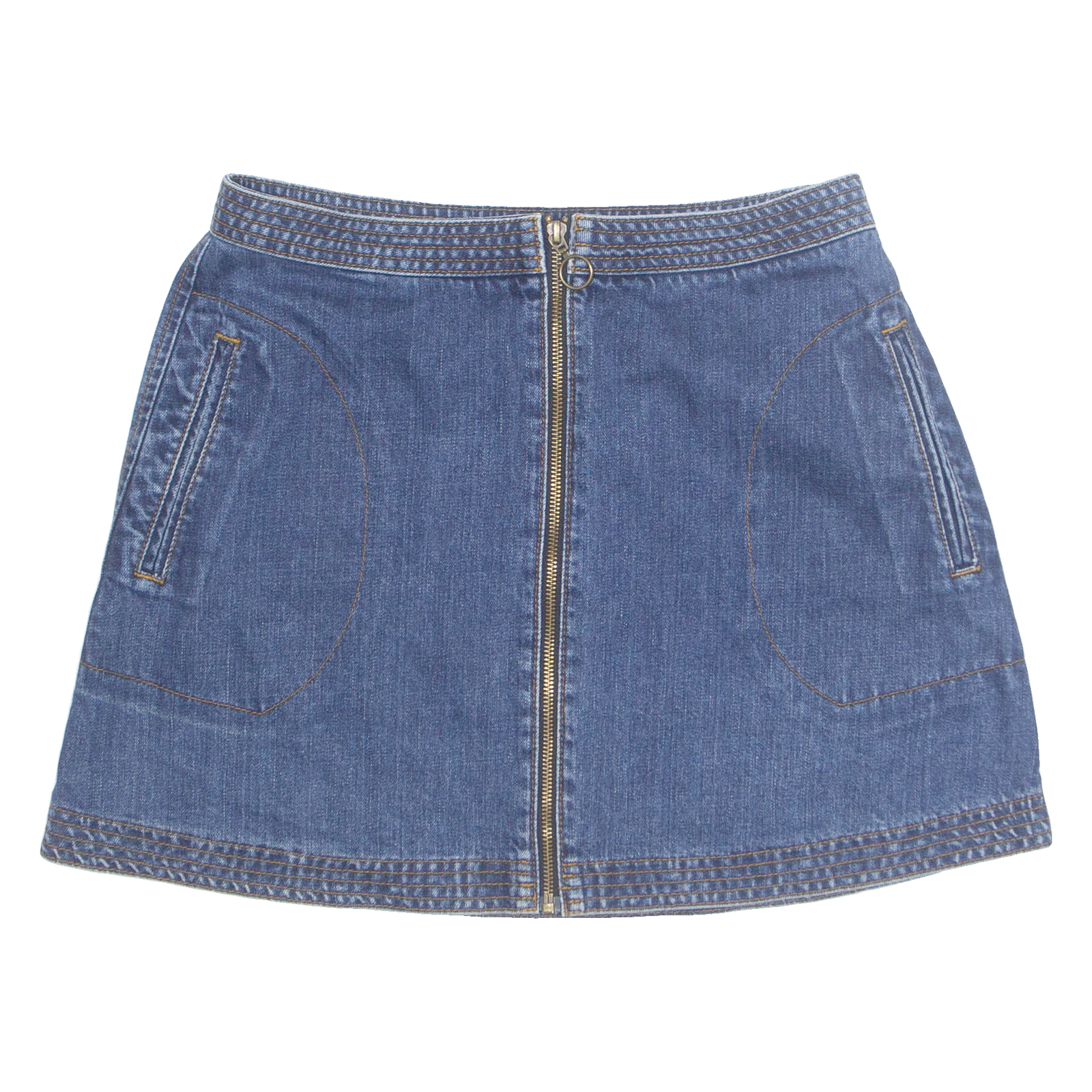 COOPERATIVE Womens Mini Skirt Blue Short Denim M Refurbished - N/A refurbished available on Cerqular
