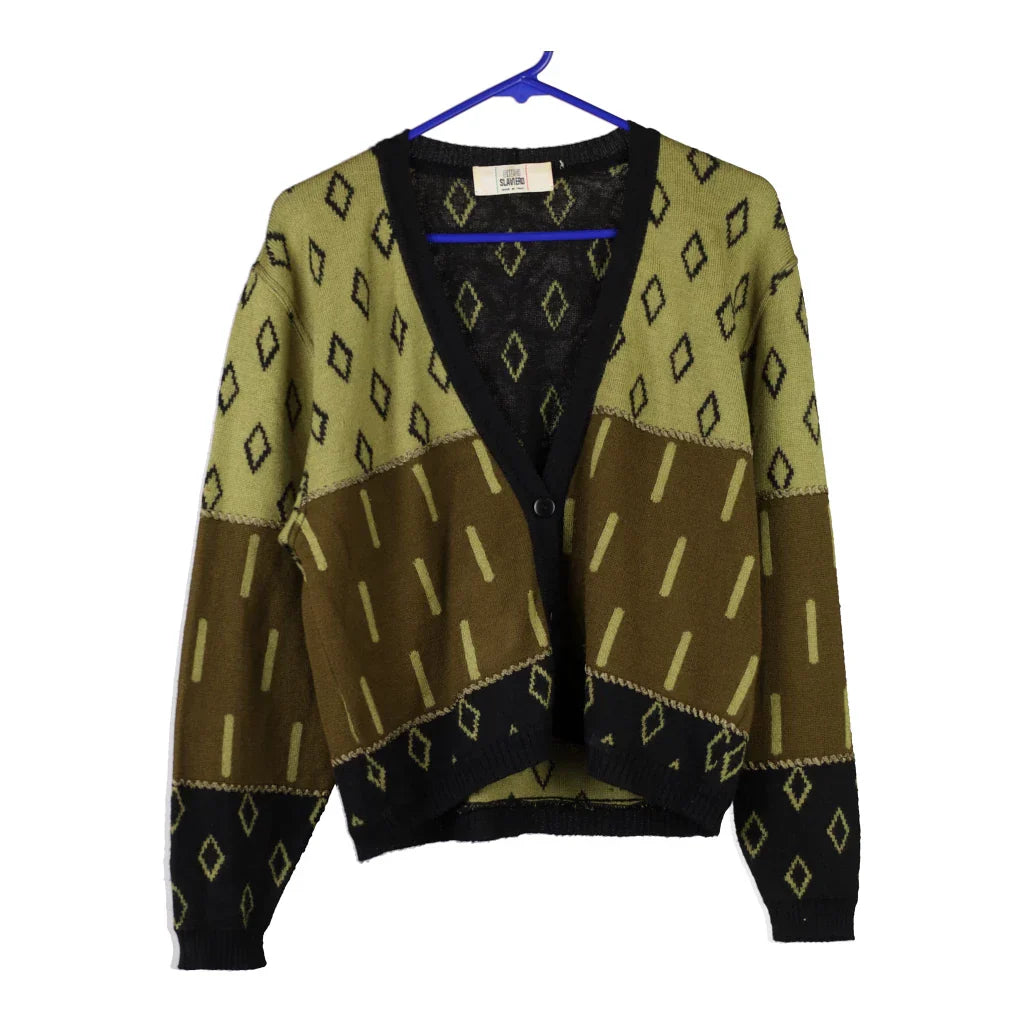 Unbranded Cardigan - Large Green Wool Refurbished - Thrifted (note: this is a term often used to describe second- refurbished available on Cerqular