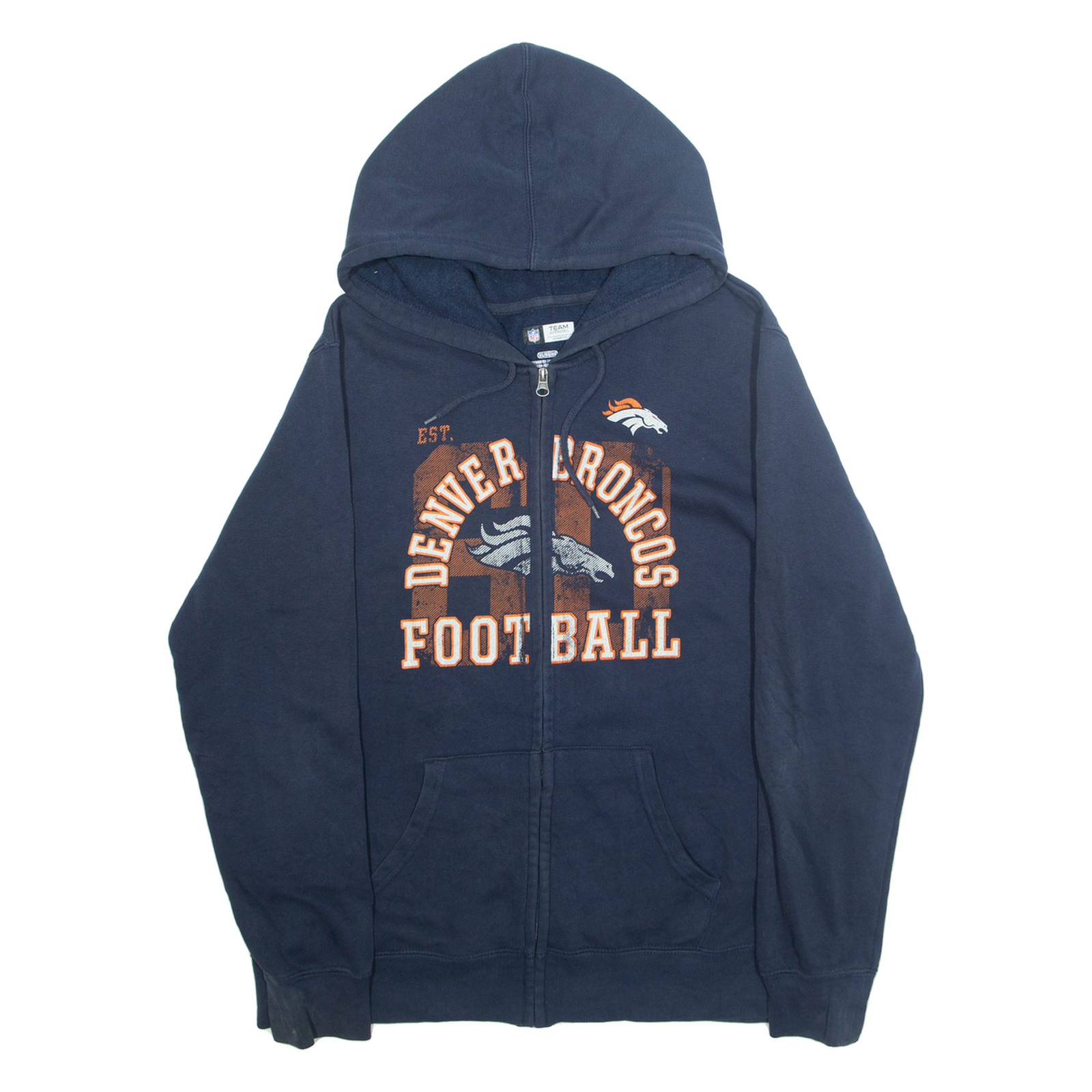 NFL Mens Blue Hoodie Full Zip USA XL Refurbished - N/A refurbished available on Cerqular