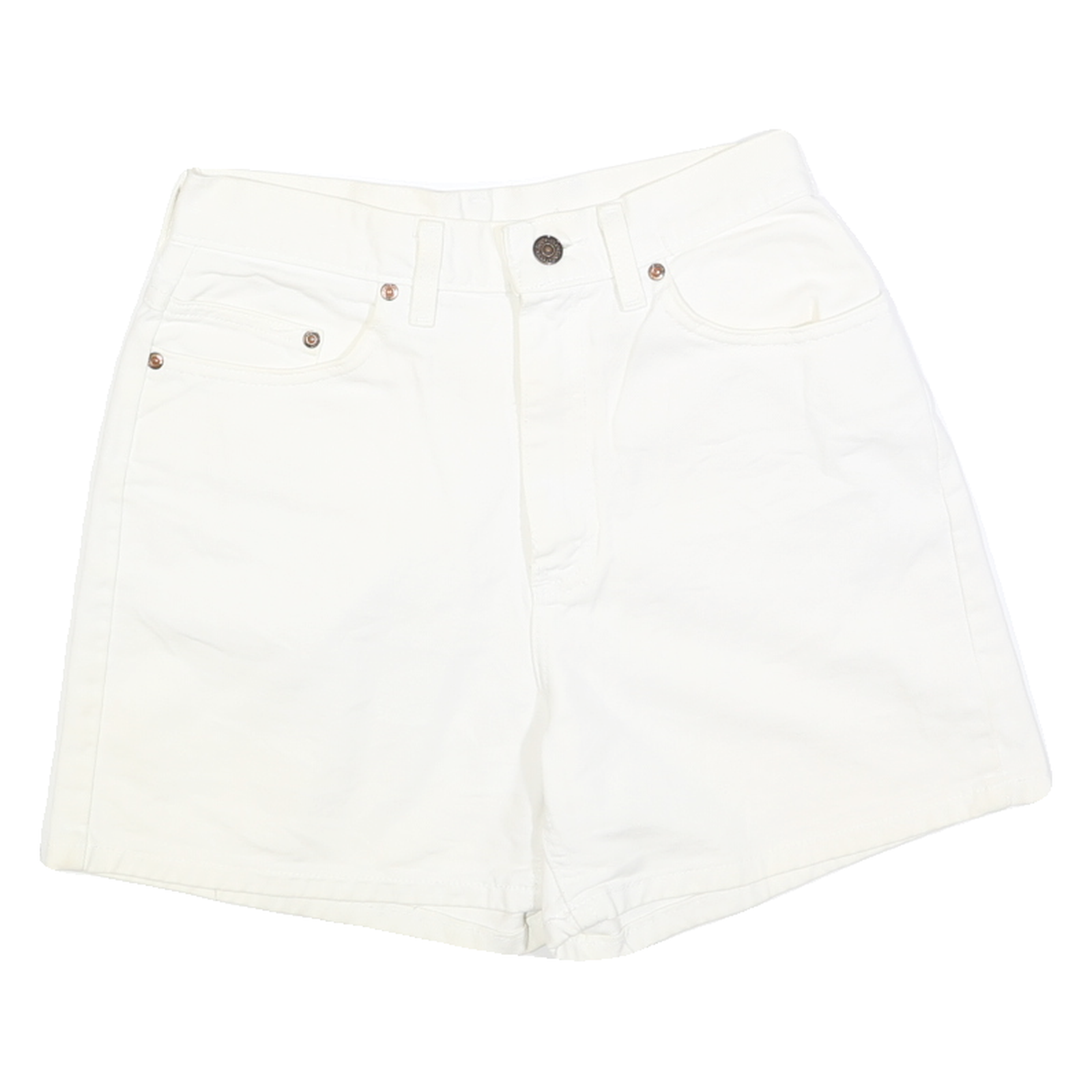 LEE Womens Shorts White Casual Plain XS W26 Cotton Comfort Fit Refurbished - N/A refurbished available on Cerqular
