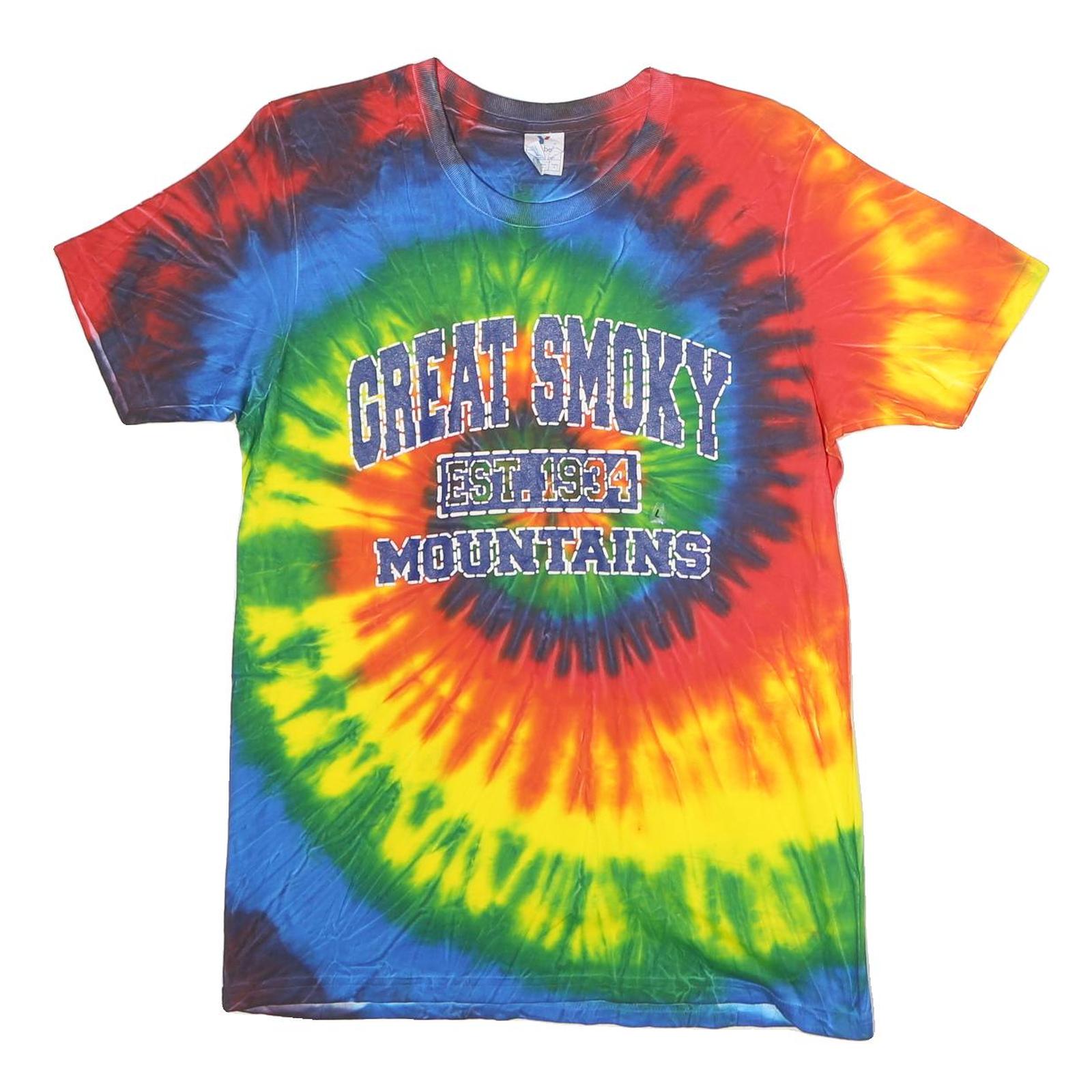 YAZBEK Mens Multicolour Tie Dye Cotton T-Shirt L Short Sleeve Crew Neck Great Refurbished - N/A refurbished available on Cerqular