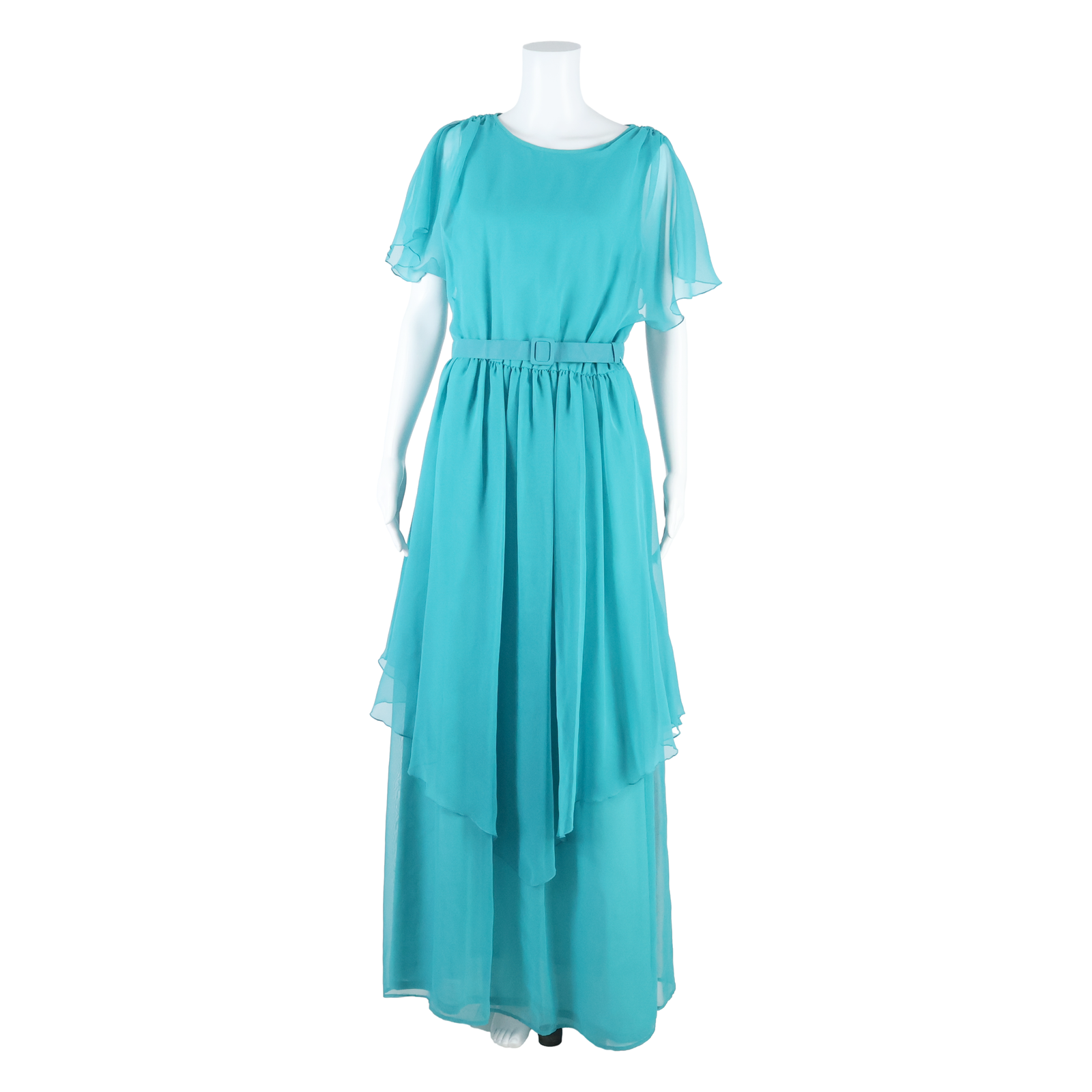 TOP FUEL Womens A-Line Dress Blue Short Sleeve Long S Refurbished - N/A refurbished available on Cerqular