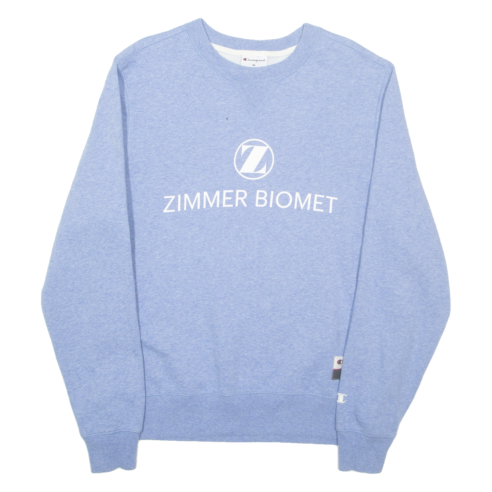 CHAMPION Zimmer Biomet Mens Sweatshirt Blue USA M Refurbished - N/A refurbished available on Cerqular