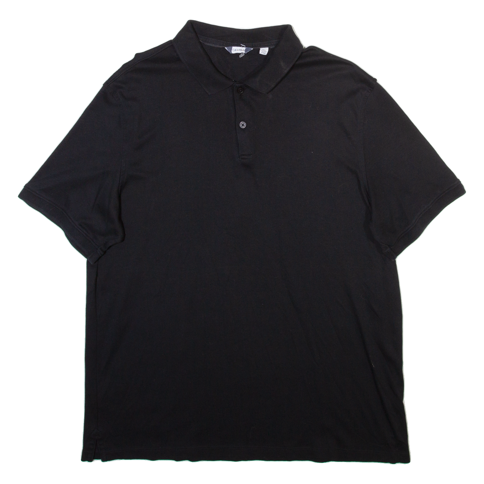 CALVIN KLEIN Mens Polo Shirt Black L Refurbished - N/A refurbished available on Cerqular