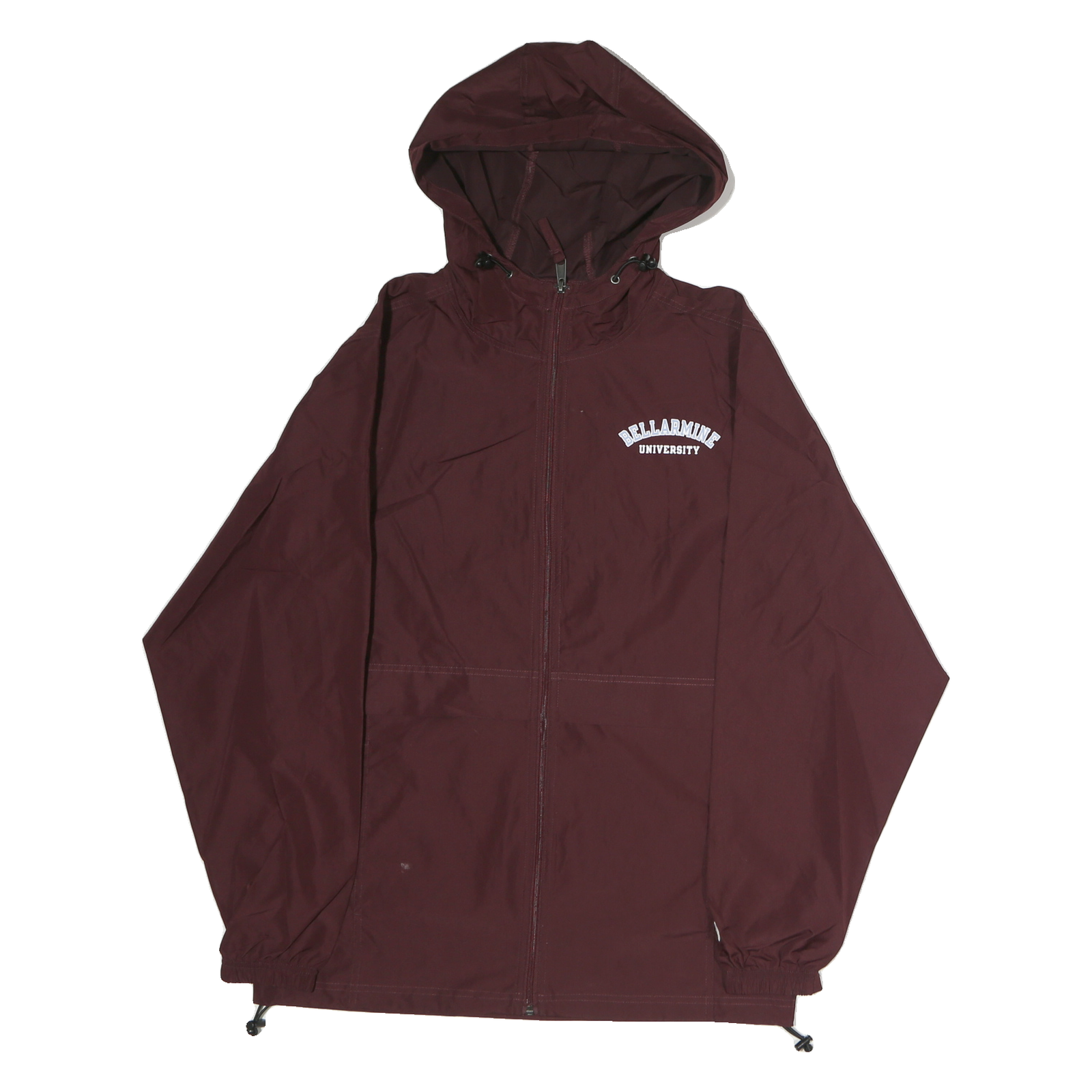 CHAMPION Mens Maroon Bellarmine University Hooded Jacket S Polyester Blend Zip Refurbished - N/A refurbished available on Cerqular