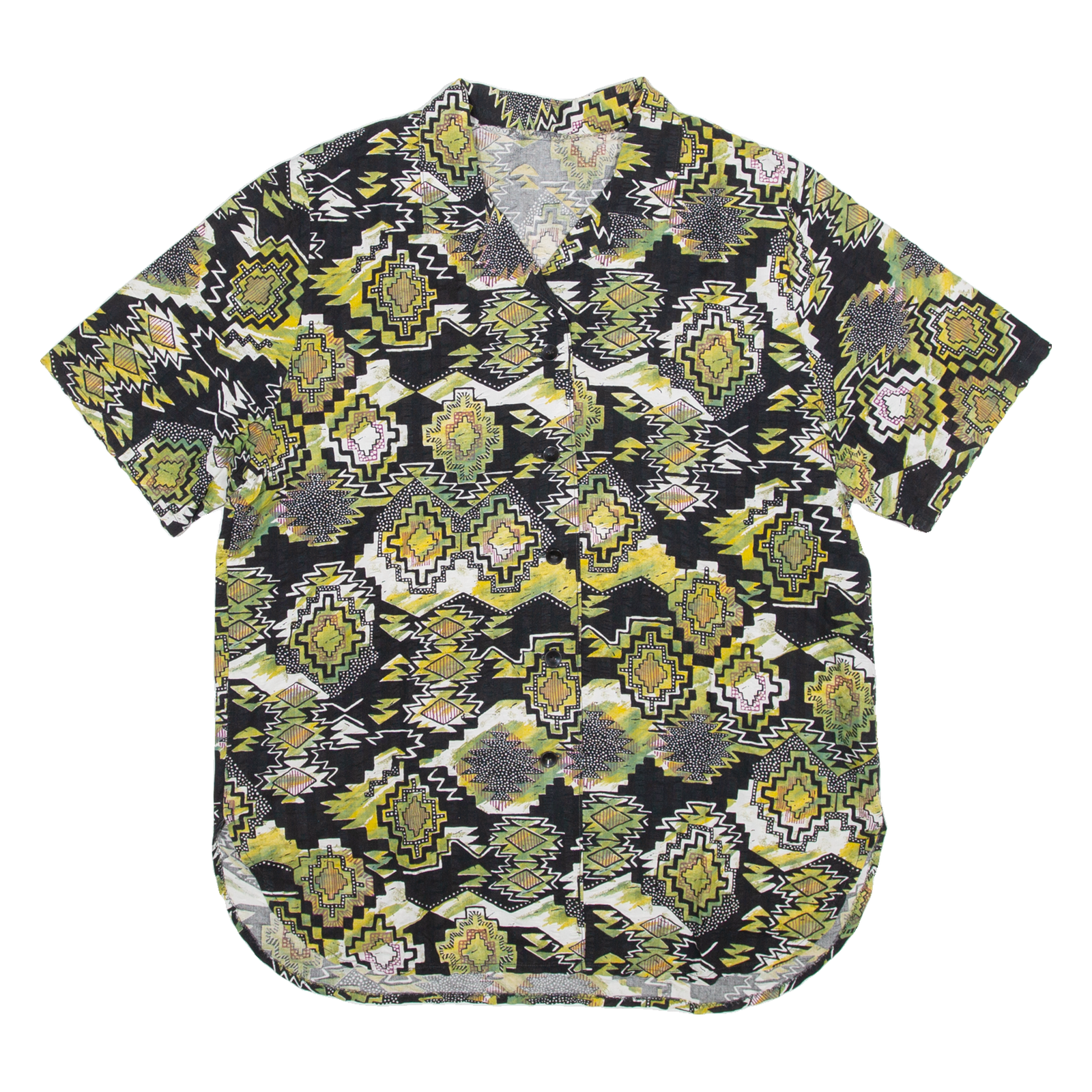 Mens Shirt Green Crazy Pattern L Refurbished - N/A refurbished available on Cerqular