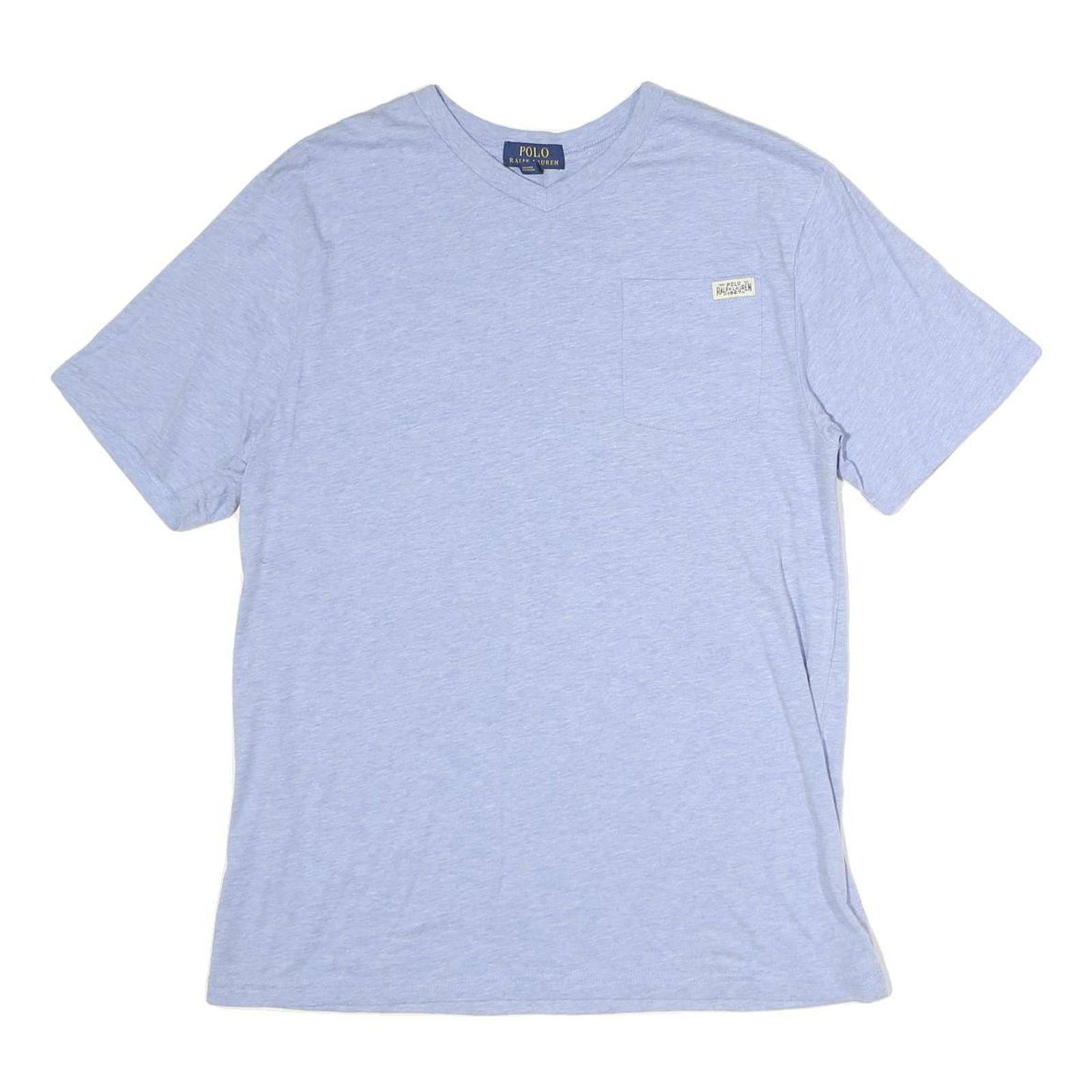 Buy POLO RALPH LAUREN Mens Blue XL V-Neck Plain Cotton T-Shirt Pocket Casual Refurbished - $25.99 POLO RALPH LAUREN Mens Blue XL V-Neck Plain Cotton T-Shirt Pocket Casual Refurbished - N/A refurbished available on Cerqular
