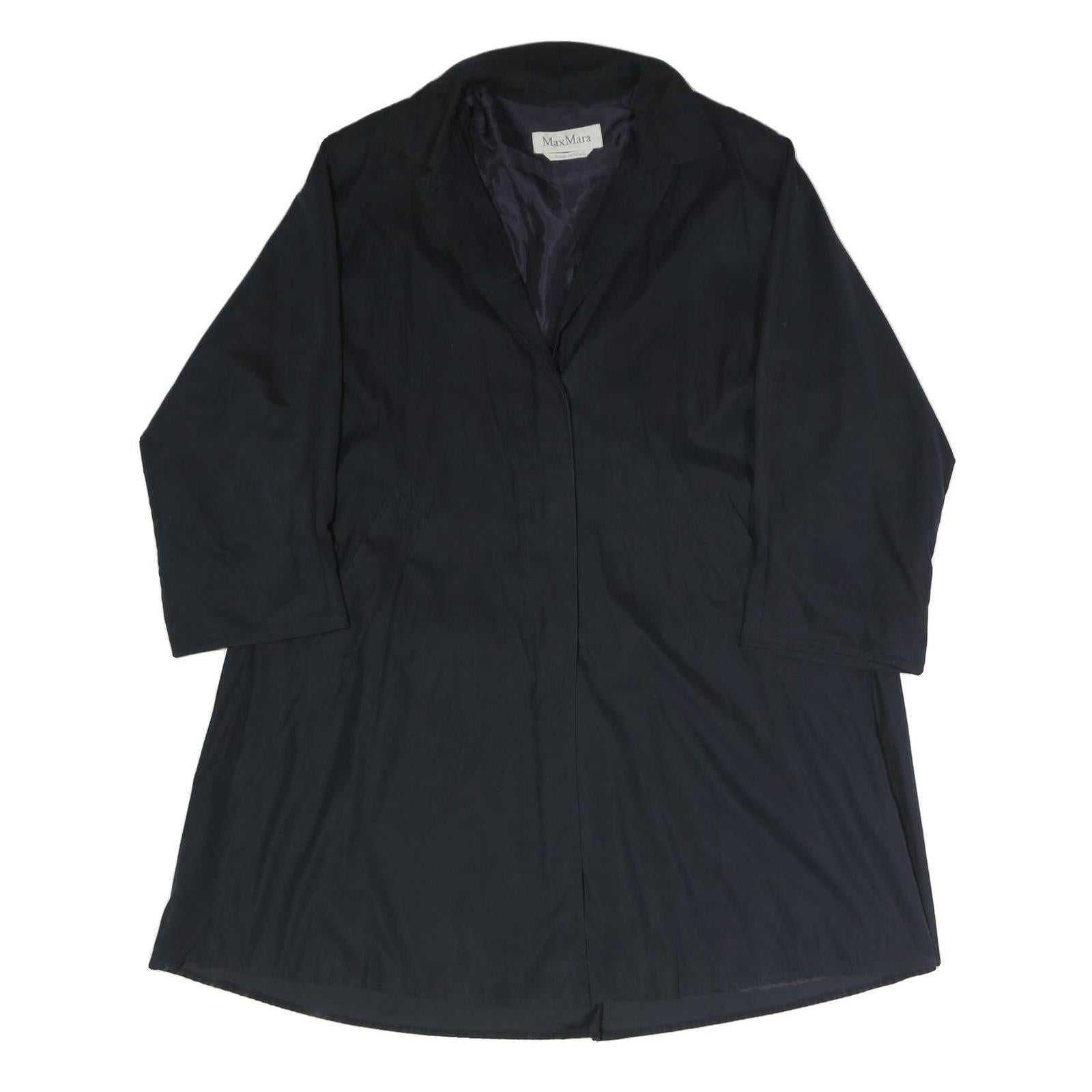 MAX MARA Womens Black Jacket XL Polyester Blend Classic Button Closure Formal Refurbished - N/A refurbished available on Cerqular