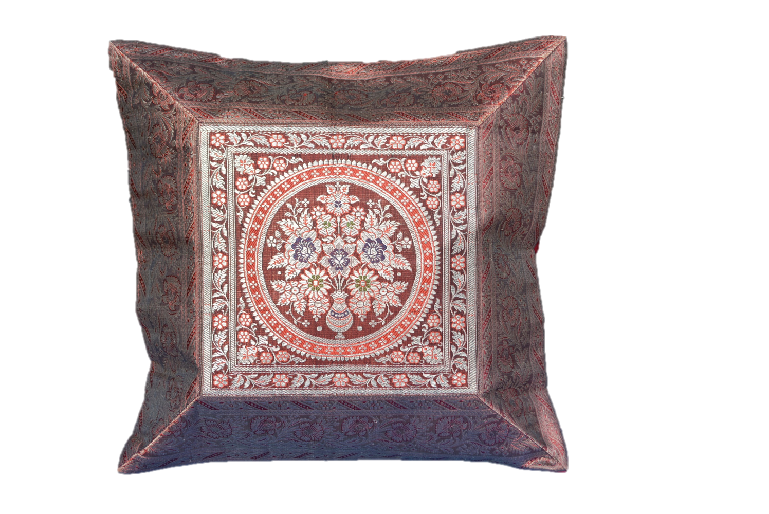Buy Brocade Silk decorative throw pillow case | Size: Design 6 Refurbished - $20.00 Brocade Silk decorative throw pillow case | Size: Design 6 Refurbished - N/A refurbished available on Cerqular