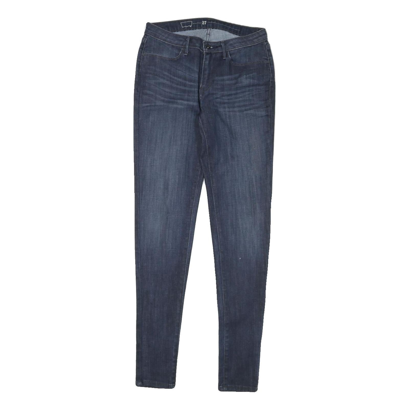 LEVI'S Womens Jeans Blue Regular Skinny Denim Rinse W27 L31 Stylish Fit Refurbished - N/A refurbished available on Cerqular