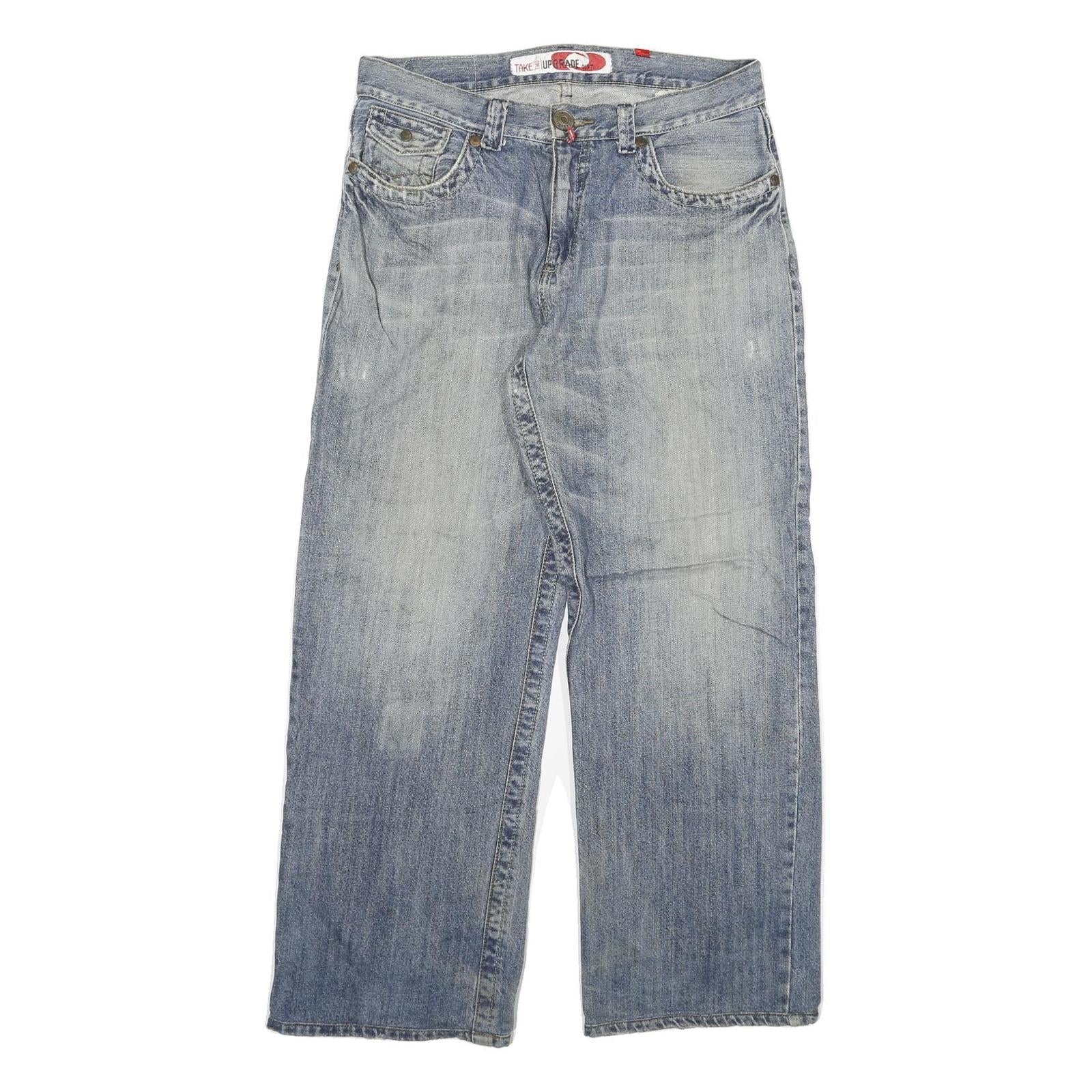 TAKE TWO Mens Jeans Blue Relaxed Straight Denim Medium W34 L31 Casual Refurbished - N/A refurbished available on Cerqular
