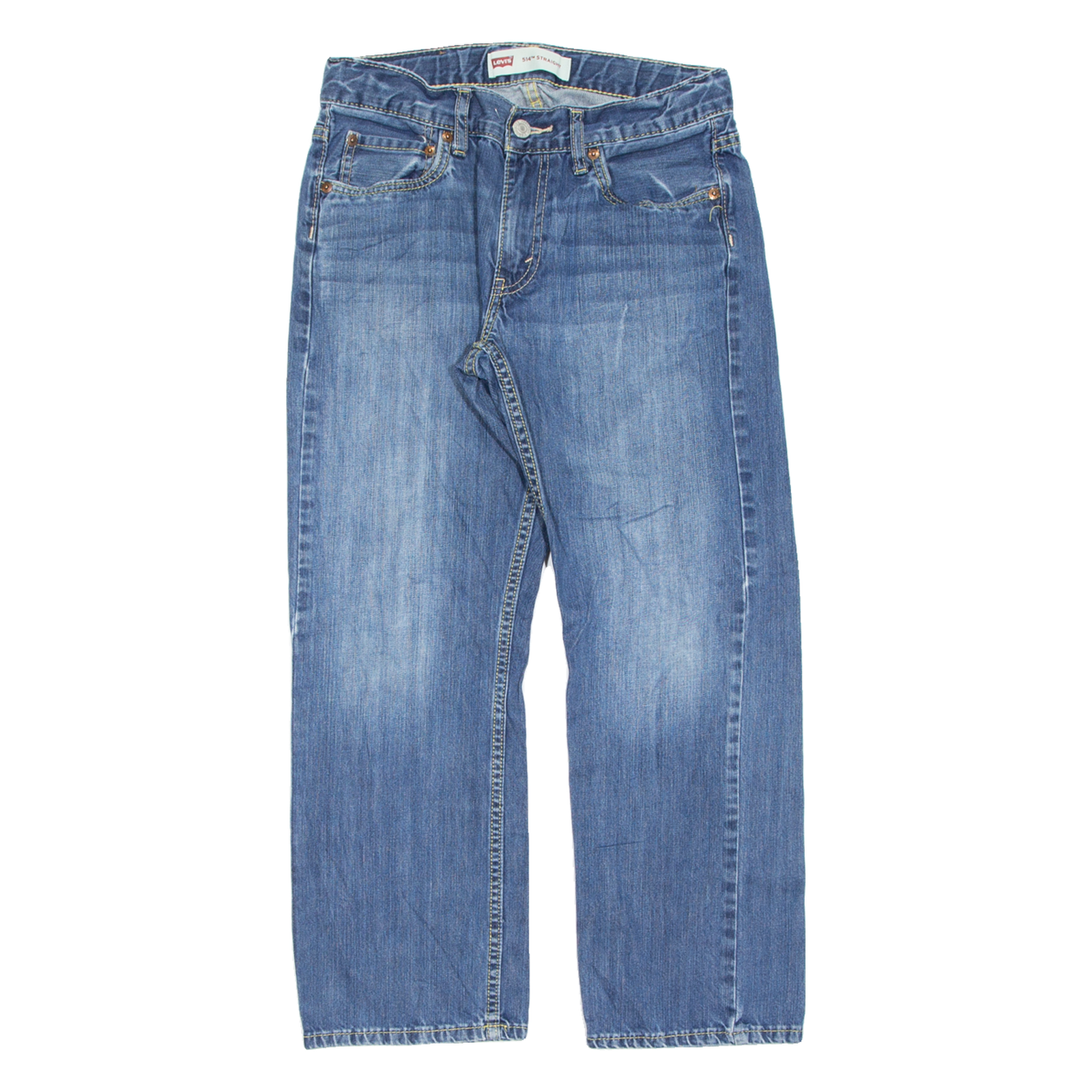 LEVI'S 514 Jeans Womens Blue Regular Straight Stone Wash W30 L26 Refurbished - N/A refurbished available on Cerqular