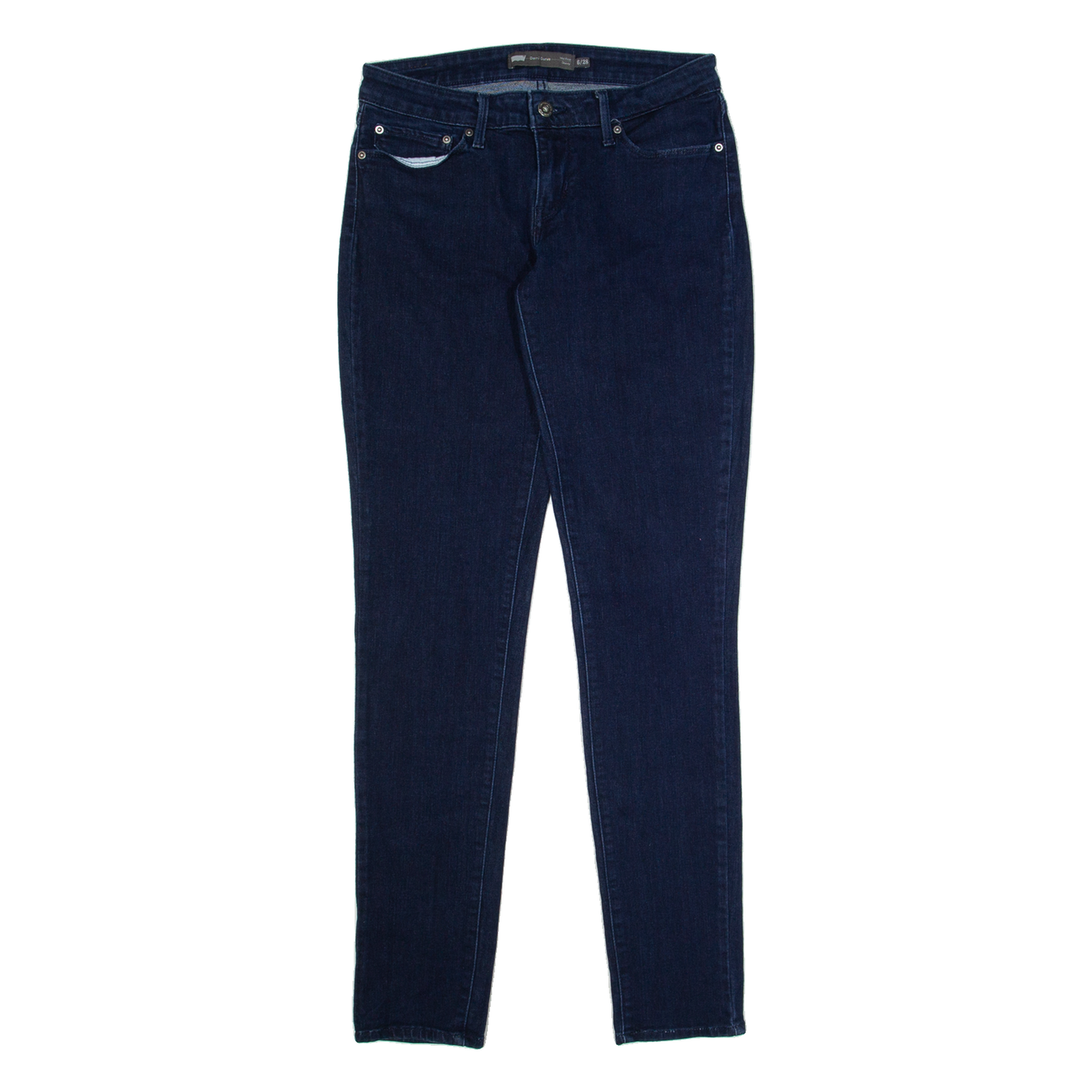 LEVI'S Womens Jeans Blue Regular Skinny W28 L34 Refurbished - N/A refurbished available on Cerqular