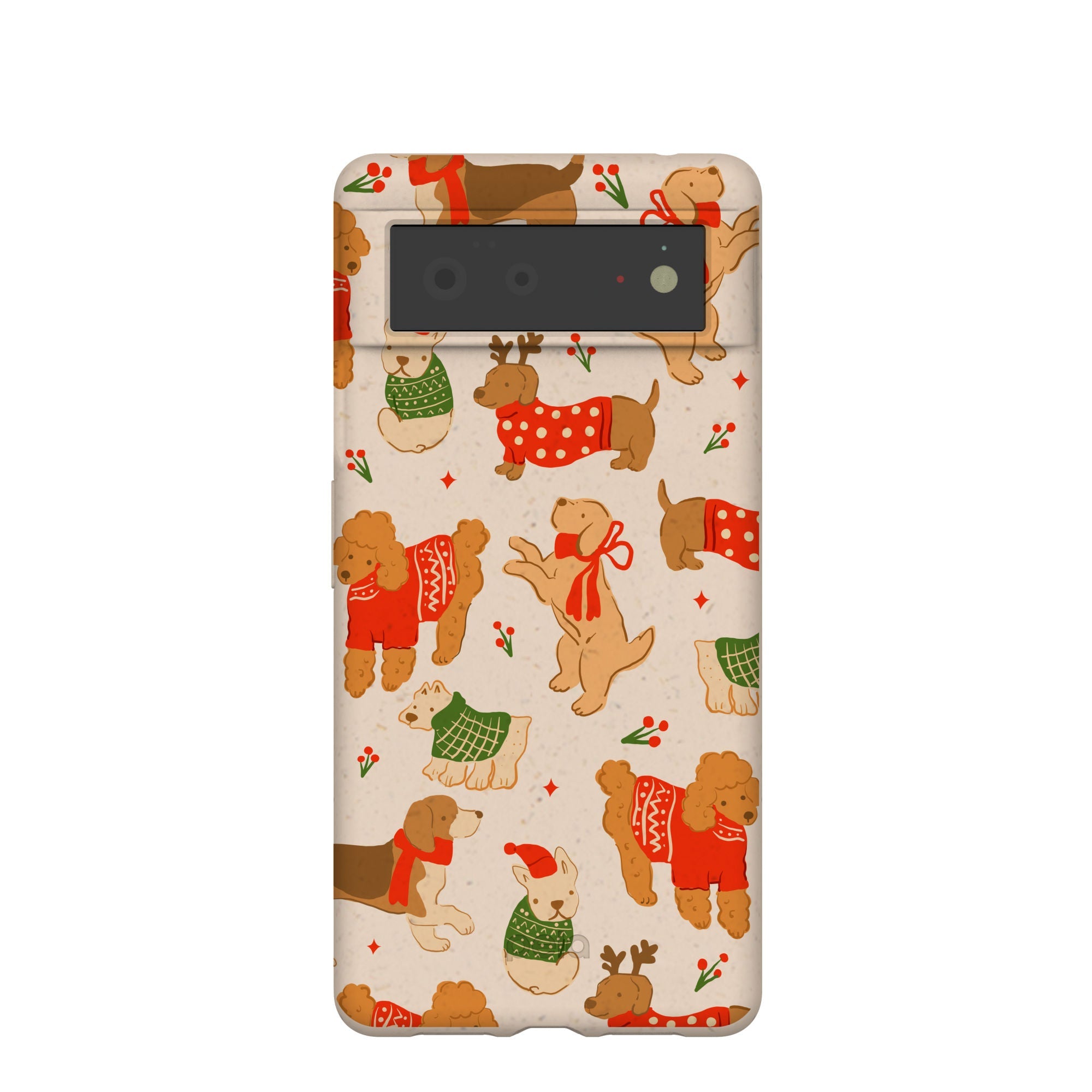Seashell Jolly Doggos Google Pixel 6 Case Refurbished - Pela Case refurbished available on Cerqular